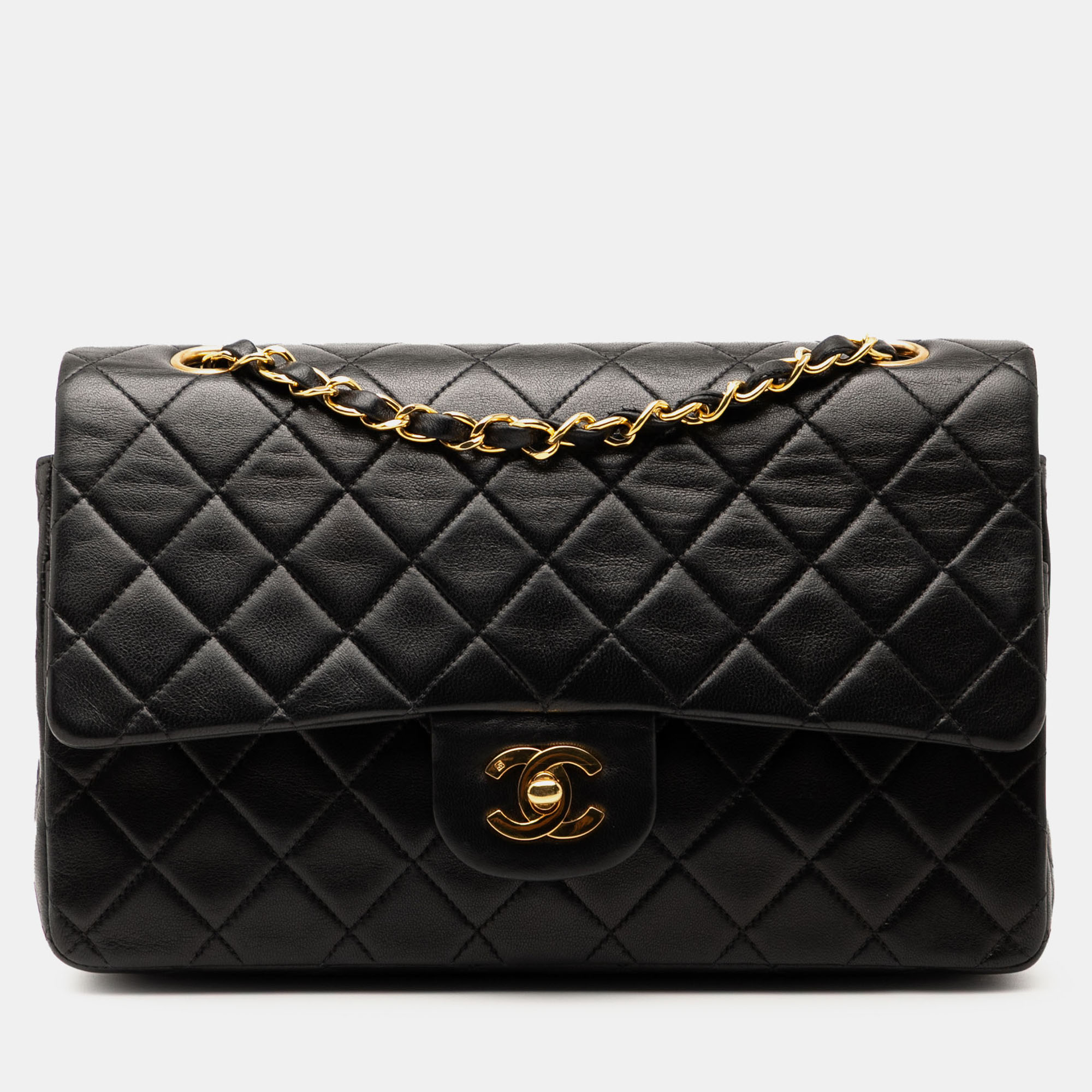 

Chanel Black Medium Classic Lambskin Double Flap