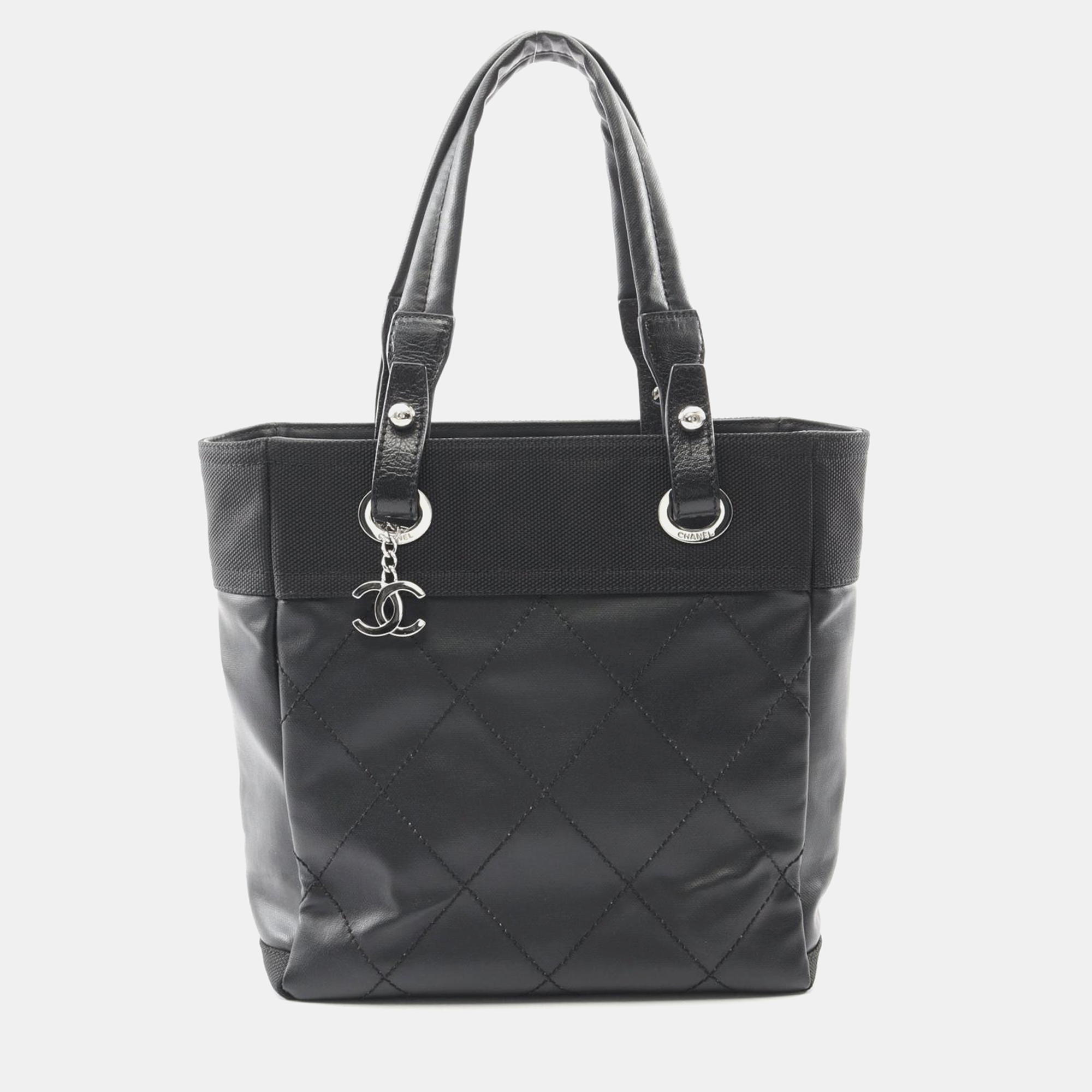 

Chanel Paris Biarritz Leather Tote Bag, Black