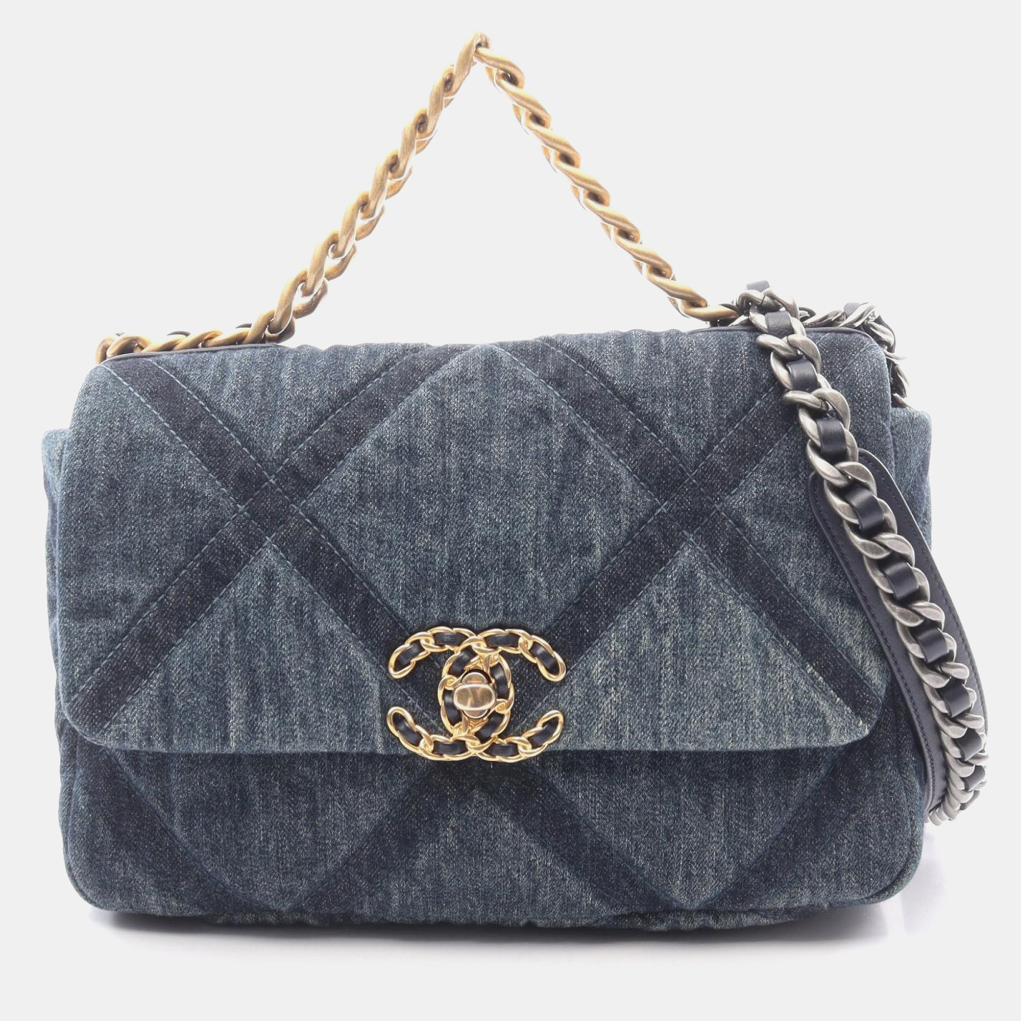 

Chanel 19 Blue Denim Flap Shoulder Bag