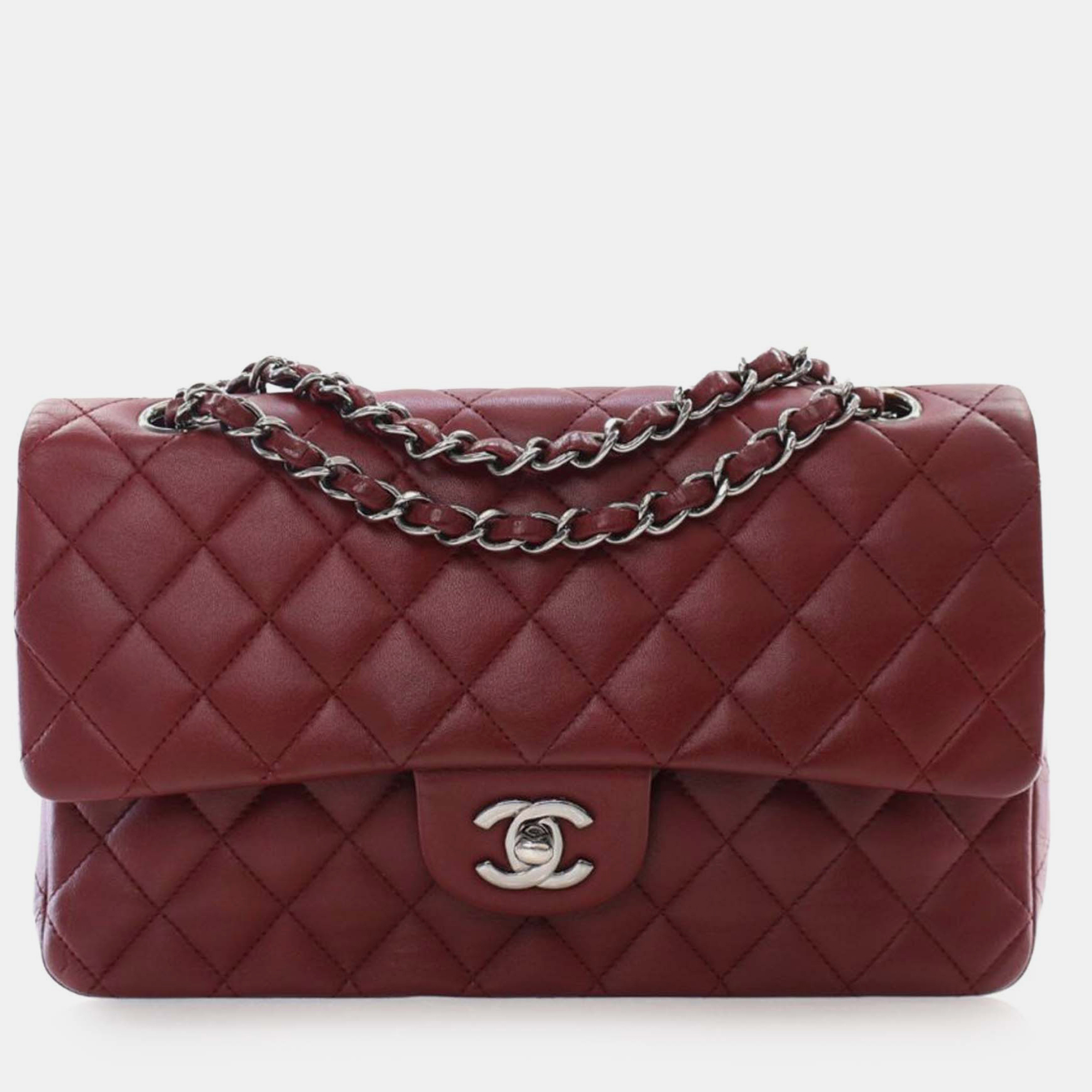 

Chanel Red Medium Classic Lambskin Double Flap