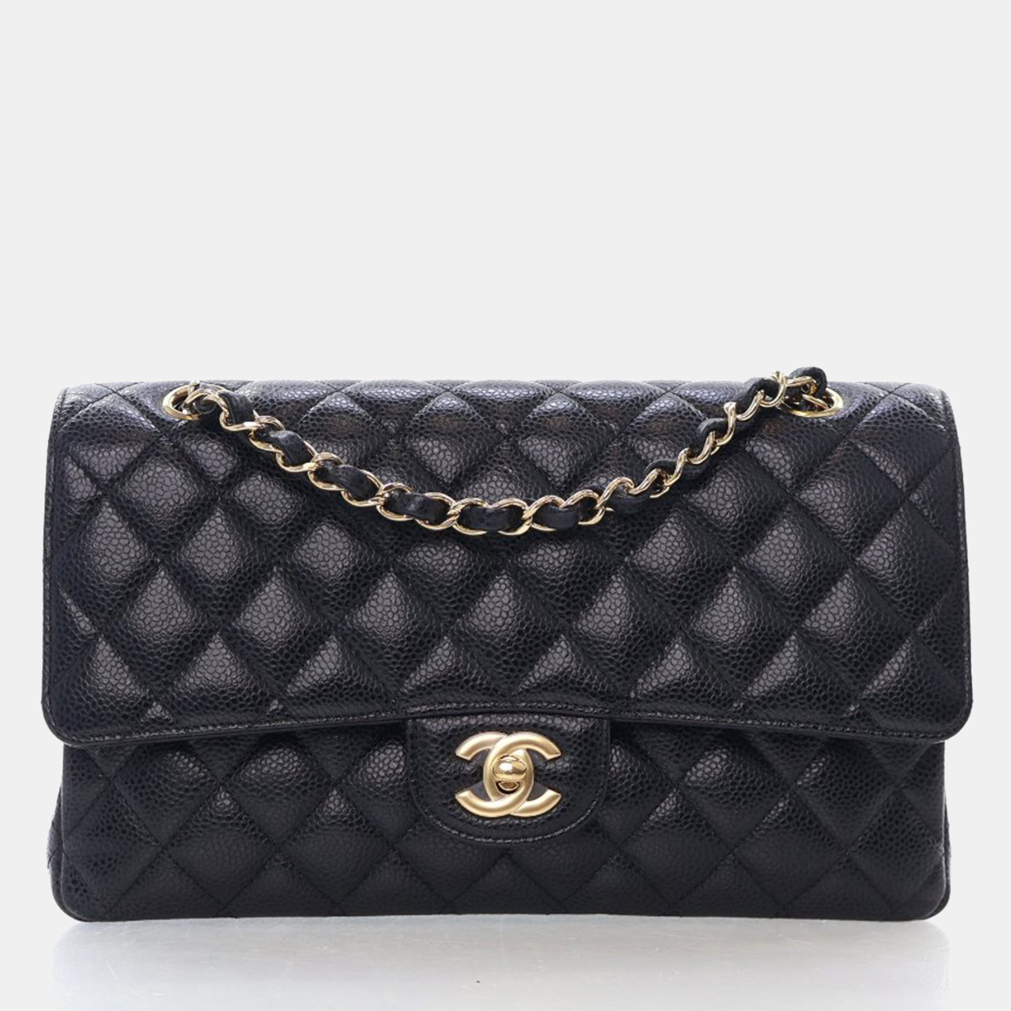 

Chanel Medium Black Caviar Classic Double Flap Bag
