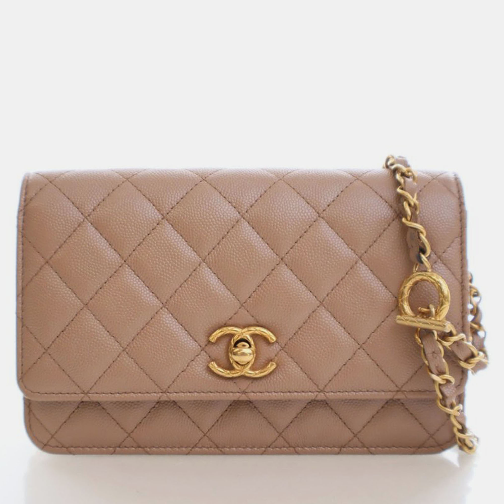 

Chanel Caviar Wallet On Chain (WOC), Beige
