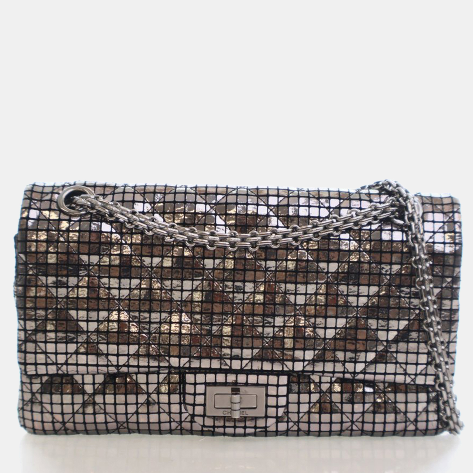 

Chanel Mirror Reissue 2.55 Flap Bag 225, Silver