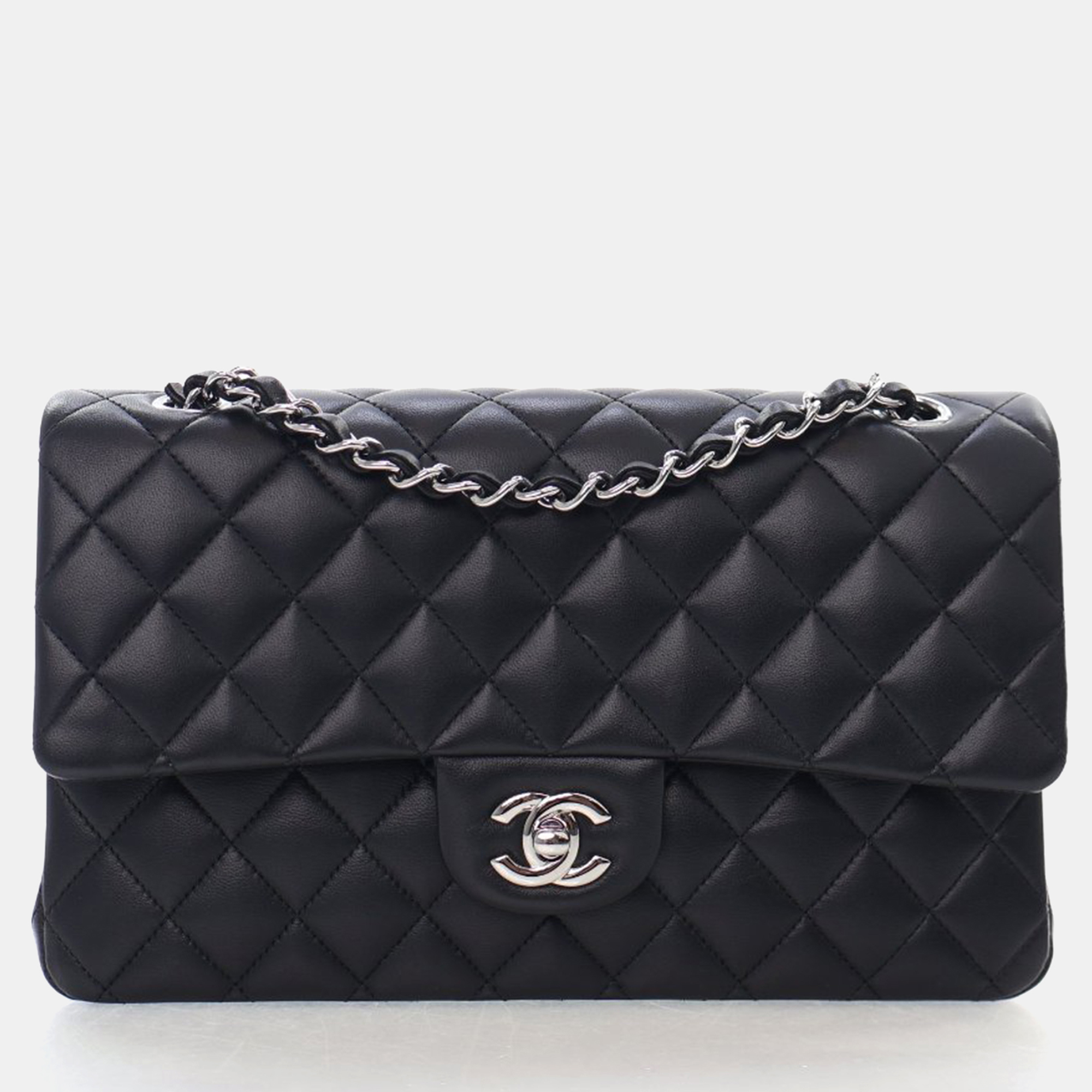 

Chanel Medium Lambskin Classic Double Flap Bag, Black