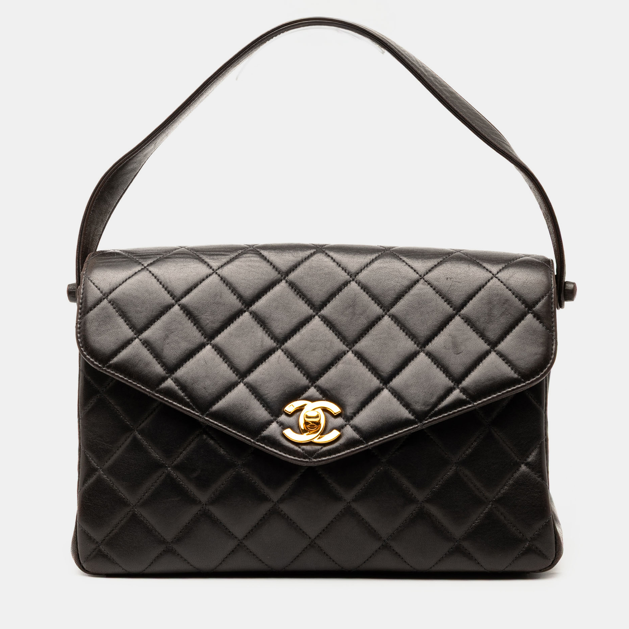 

Chanel Black CC Quilted Lambskin Handbag