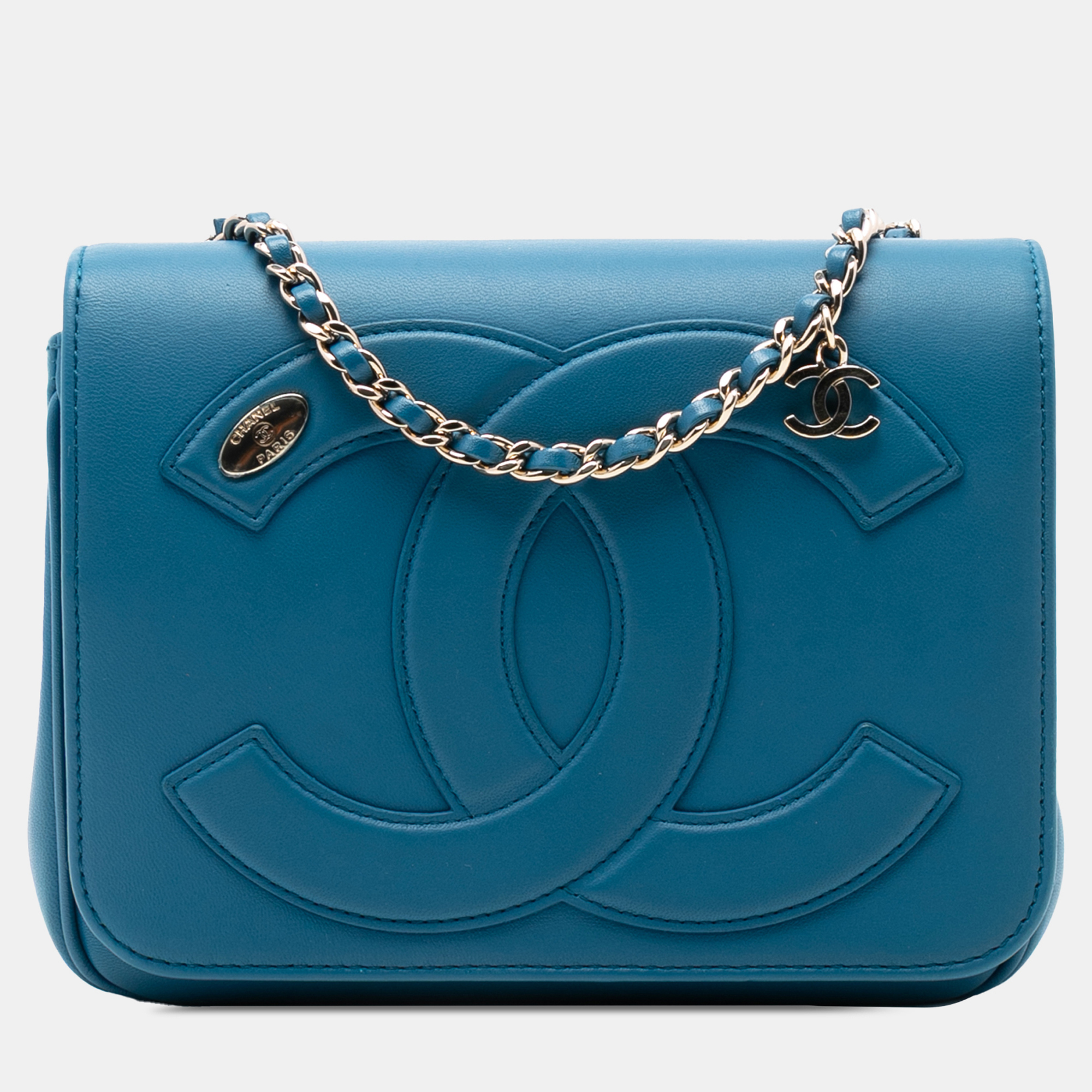 

Chanel Blue Lambskin CC Mania Flap