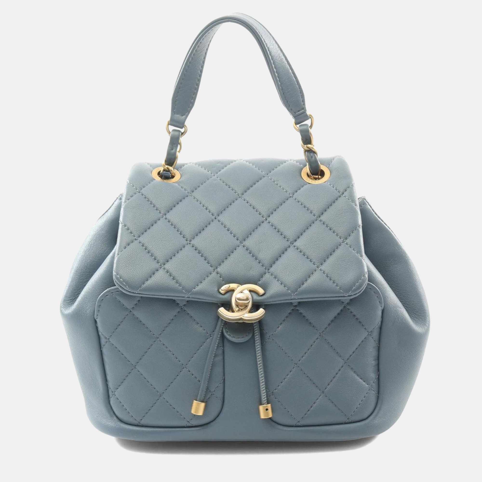 

Chanel Matelasse Backpack Lambskin (Sheepskin) Blue