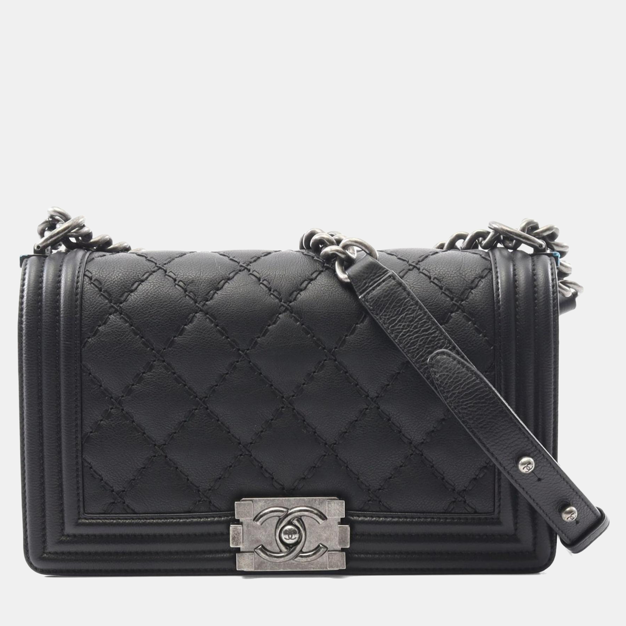 

Chanel Boy Chanel Shoulder Bag Leather Black