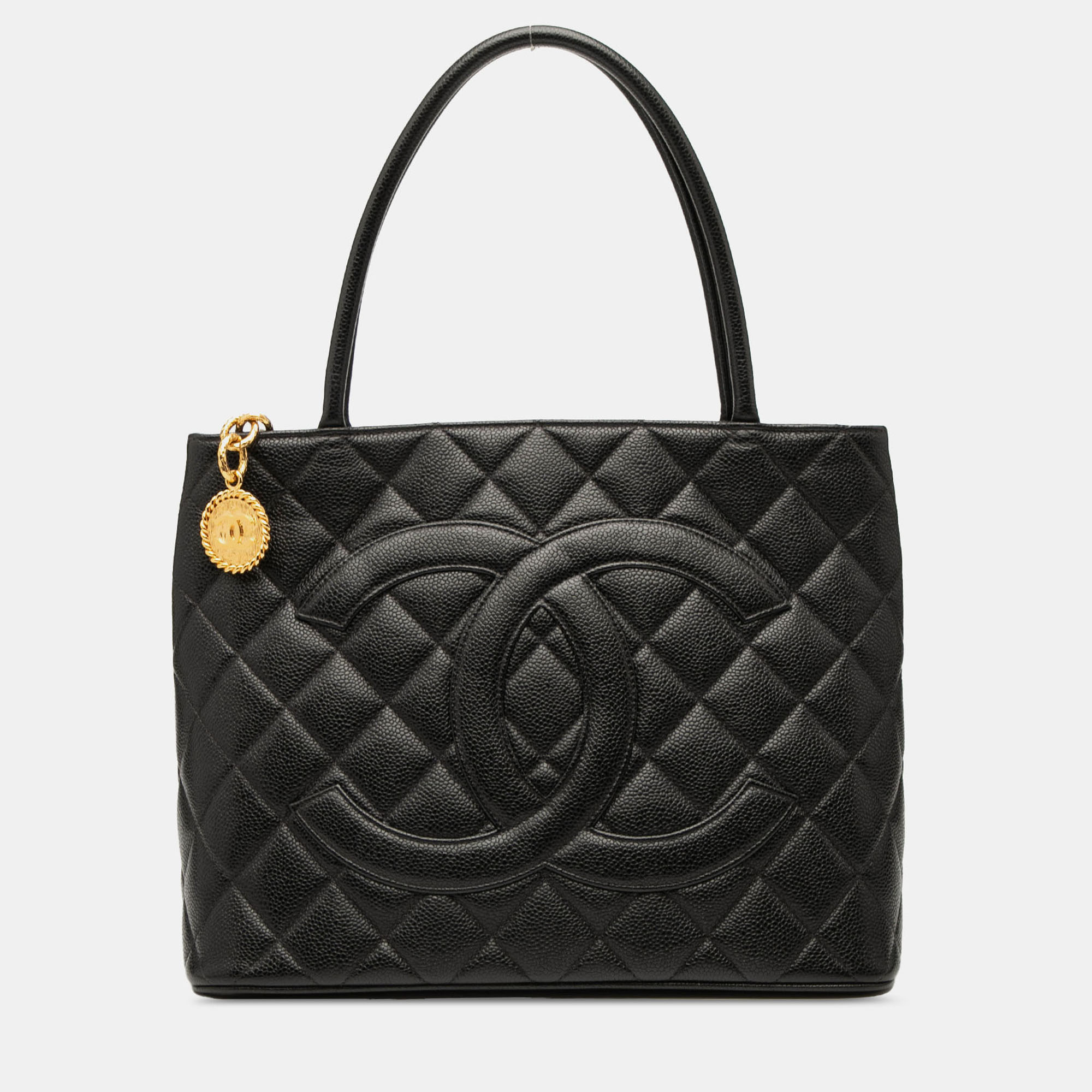 

Chanel Black Caviar Medallion Tote