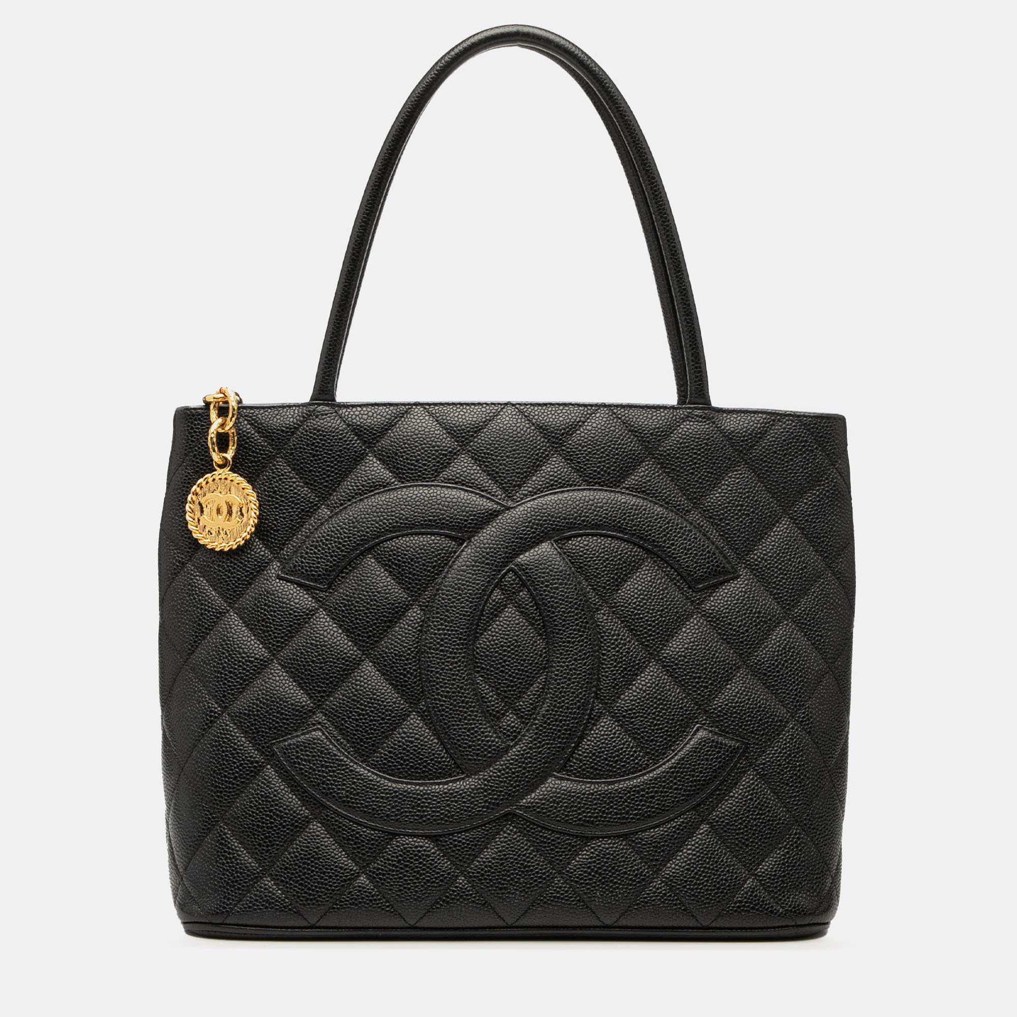 

Chanel Black Caviar Medallion Tote