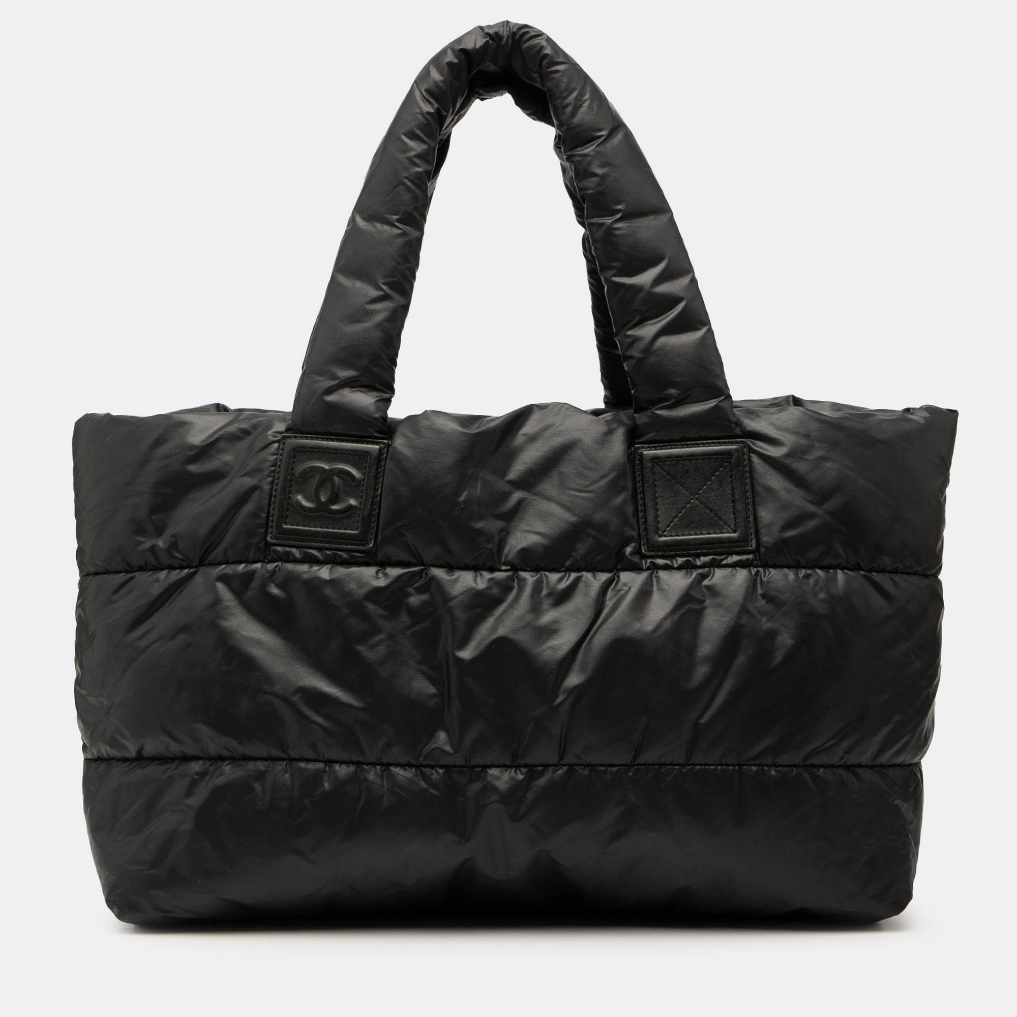 

Chanel Black Medium Quilted Nylon Coco Cocoon Tote