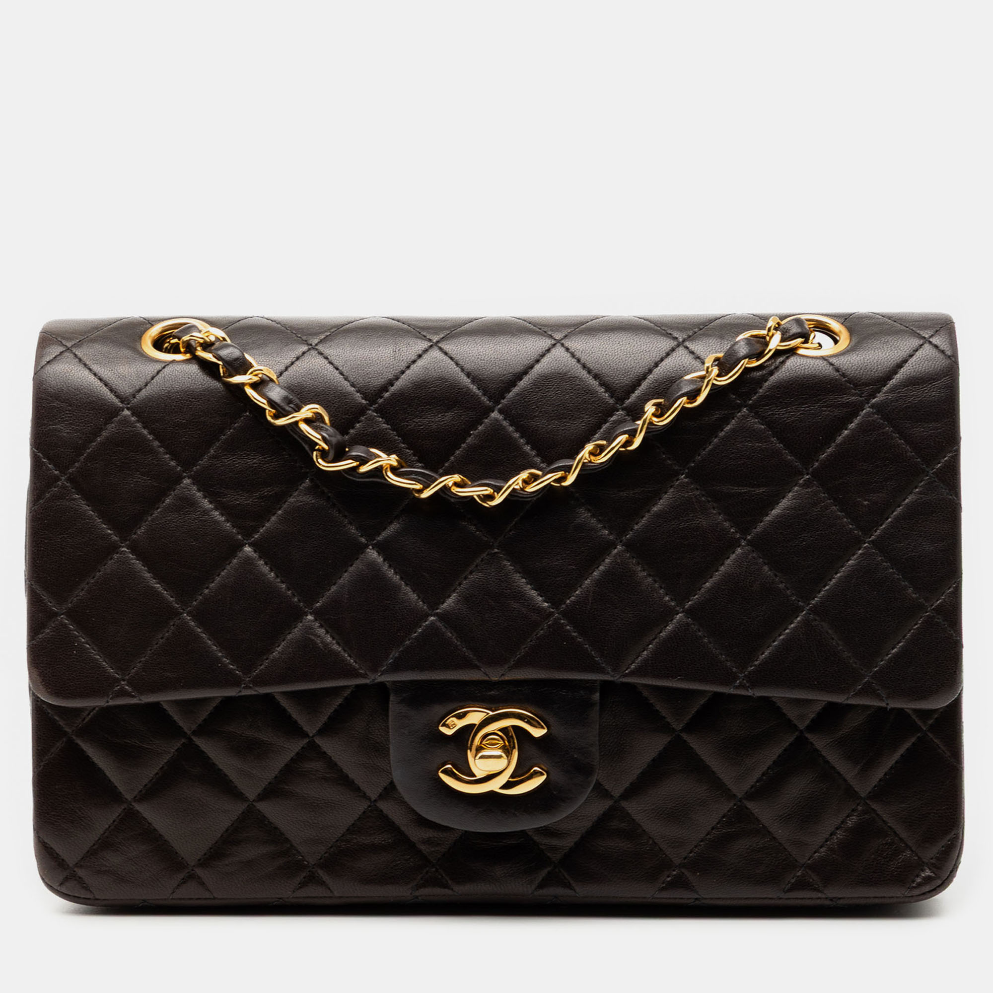 

Chanel Black Medium Classic Lambskin Double Flap