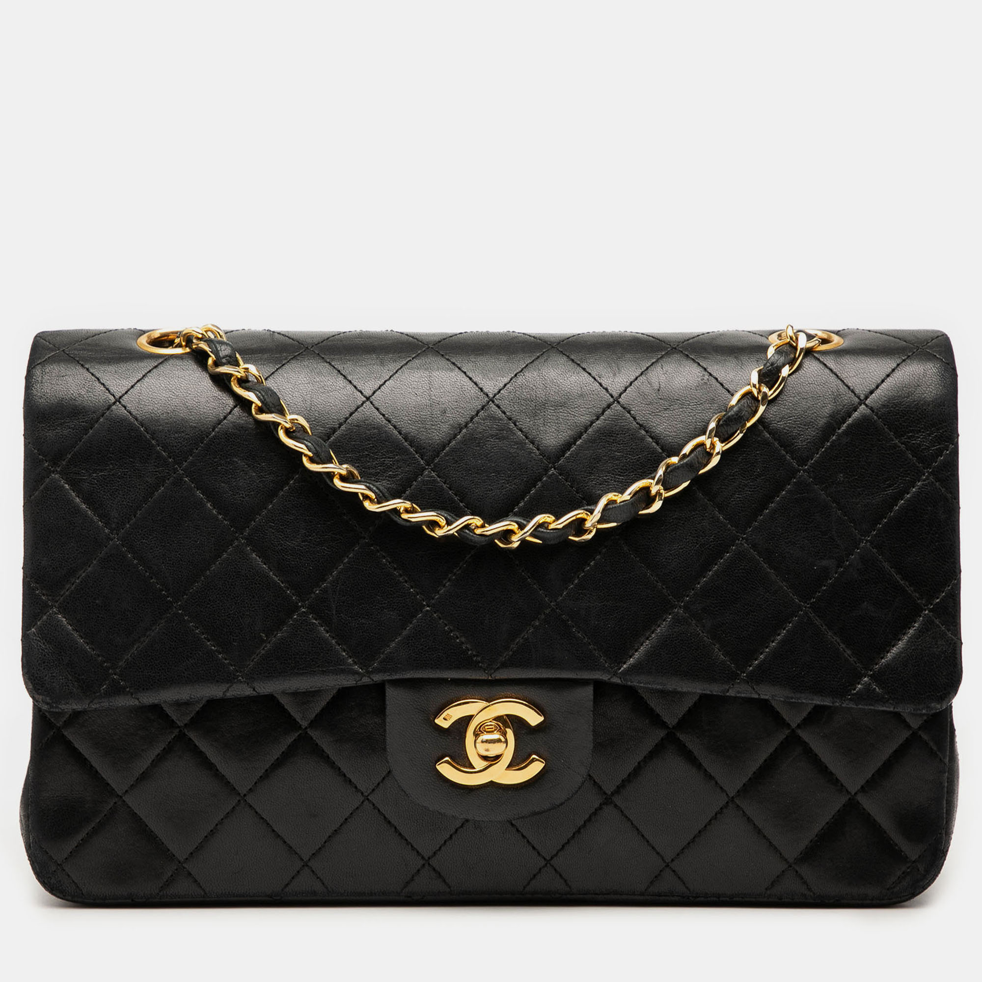 

Chanel Black Medium Classic Lambskin Double Flap