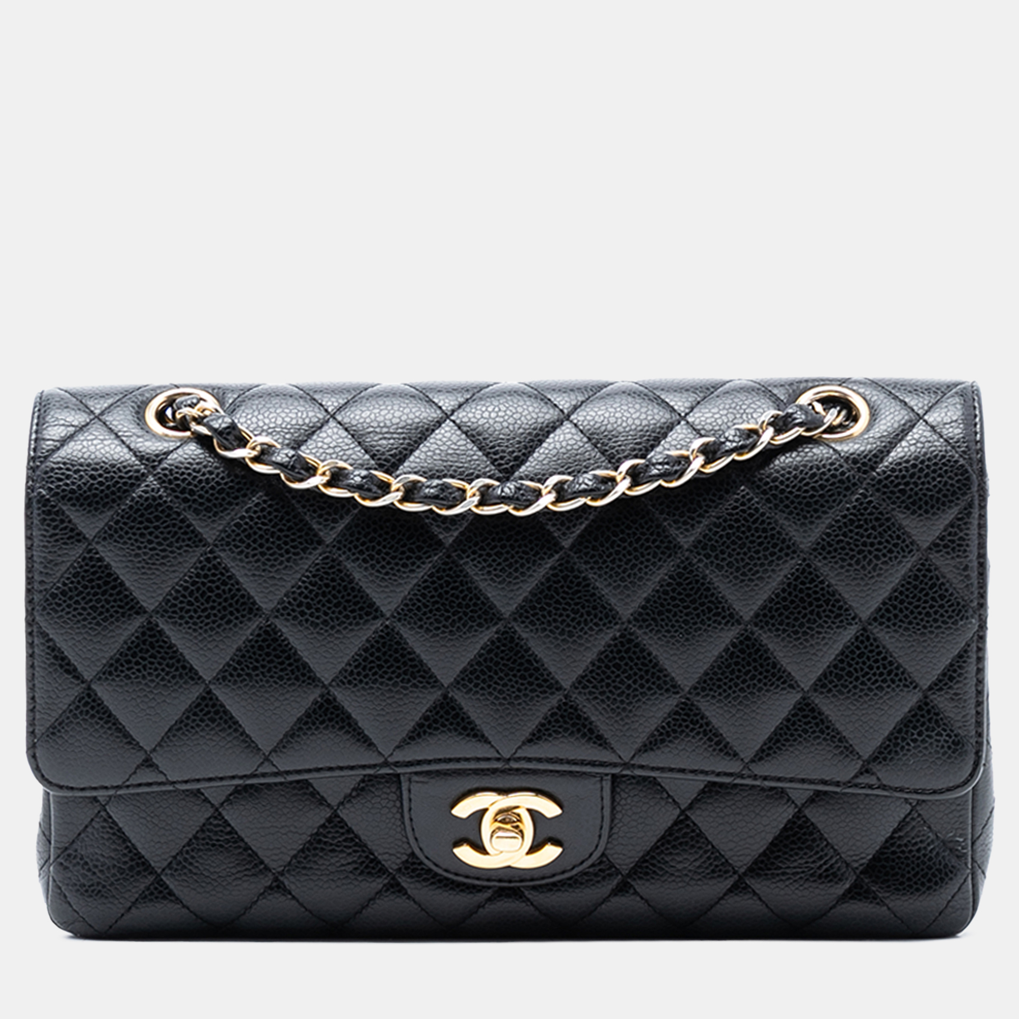 

Chanel Black Medium Classic Caviar Double Flap