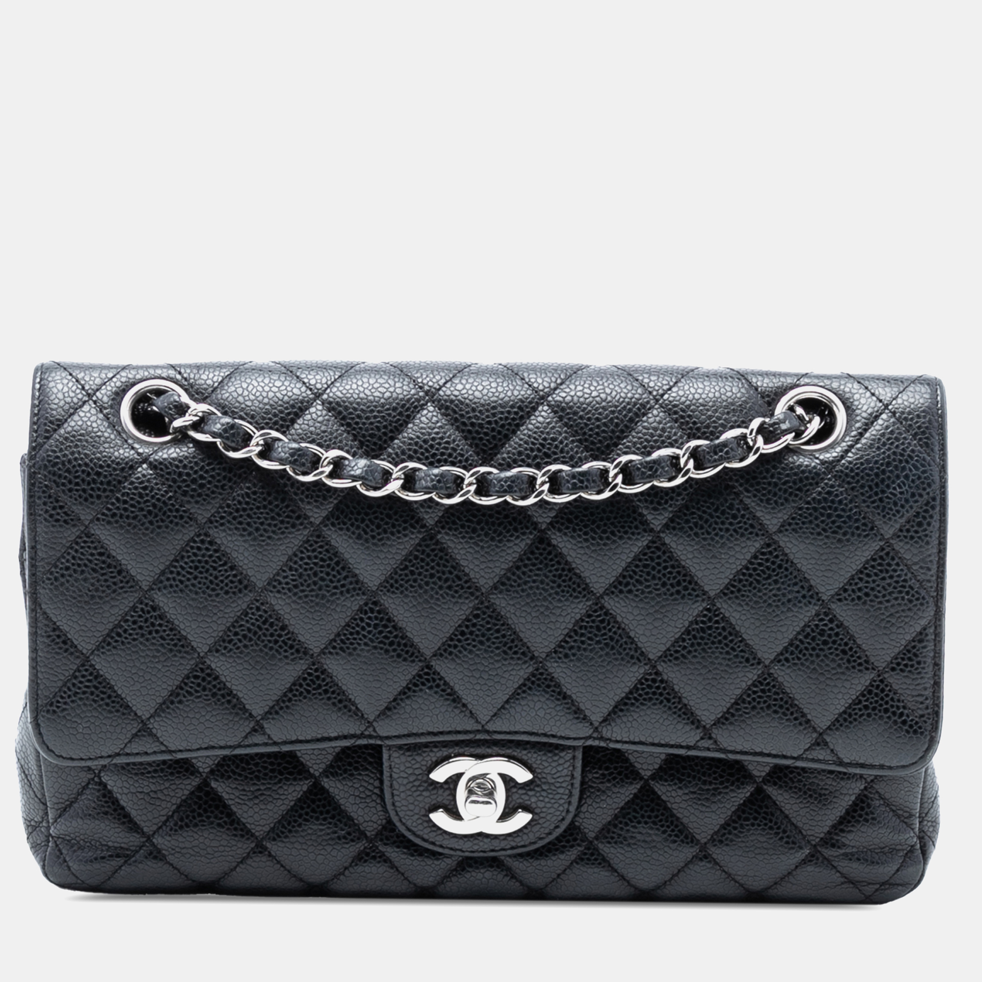 

Chanel Black Medium Classic Caviar Double Flap