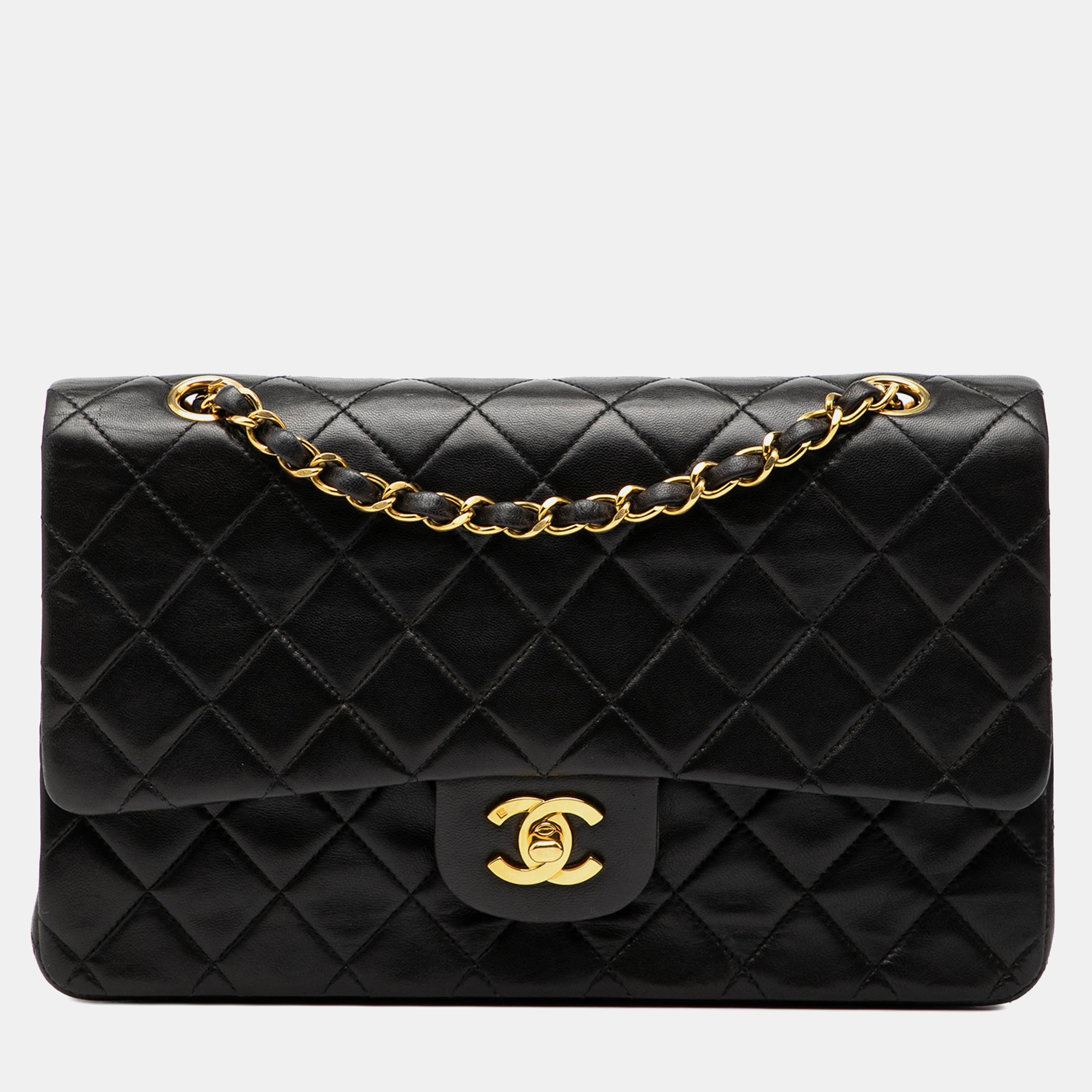 

Chanel Black Medium Classic Lambskin Double Flap