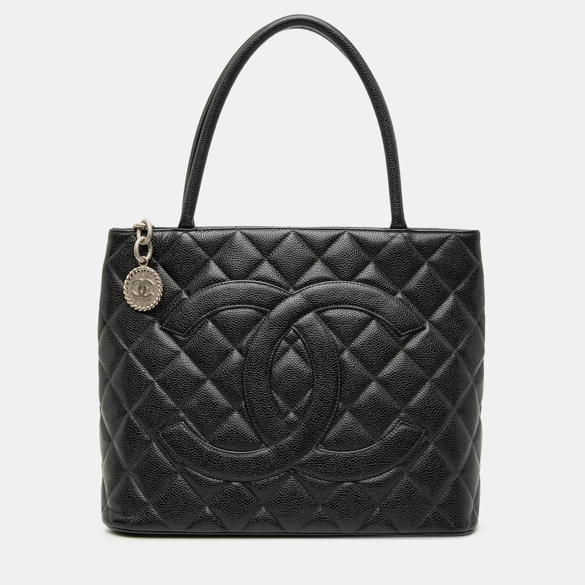 

Chanel Black Caviar Medallion Tote