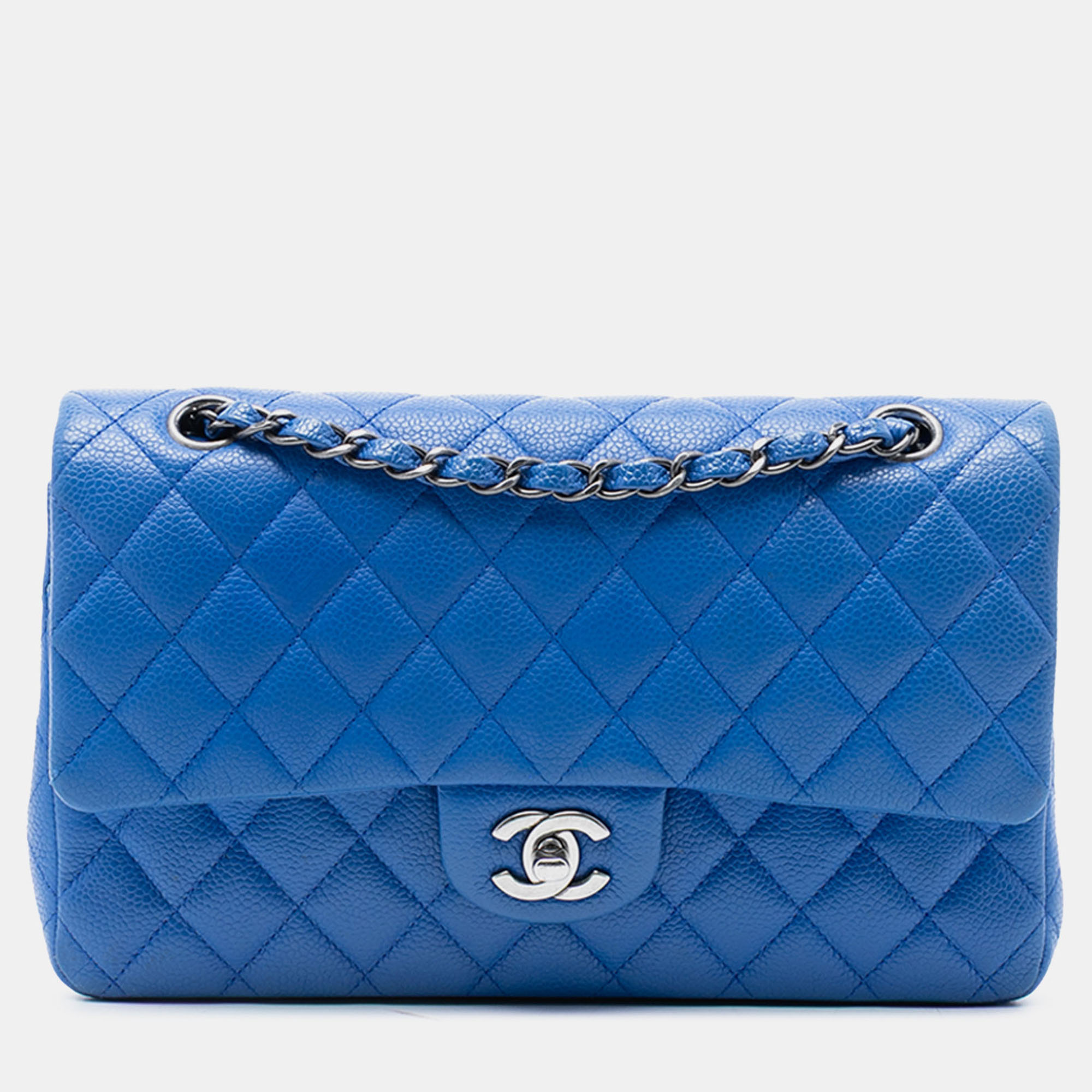 

Chanel Blue Medium Classic Caviar Double Flap