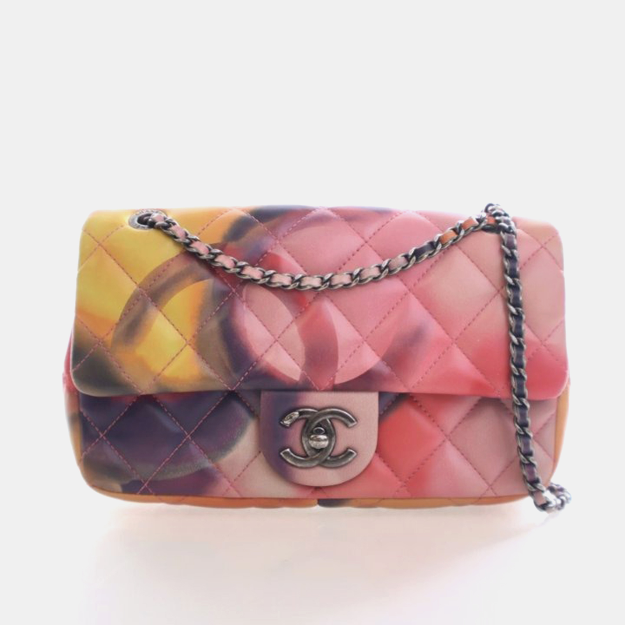 

Chanel Mini Lambskin Flower Power Flap Bag, Multicolor