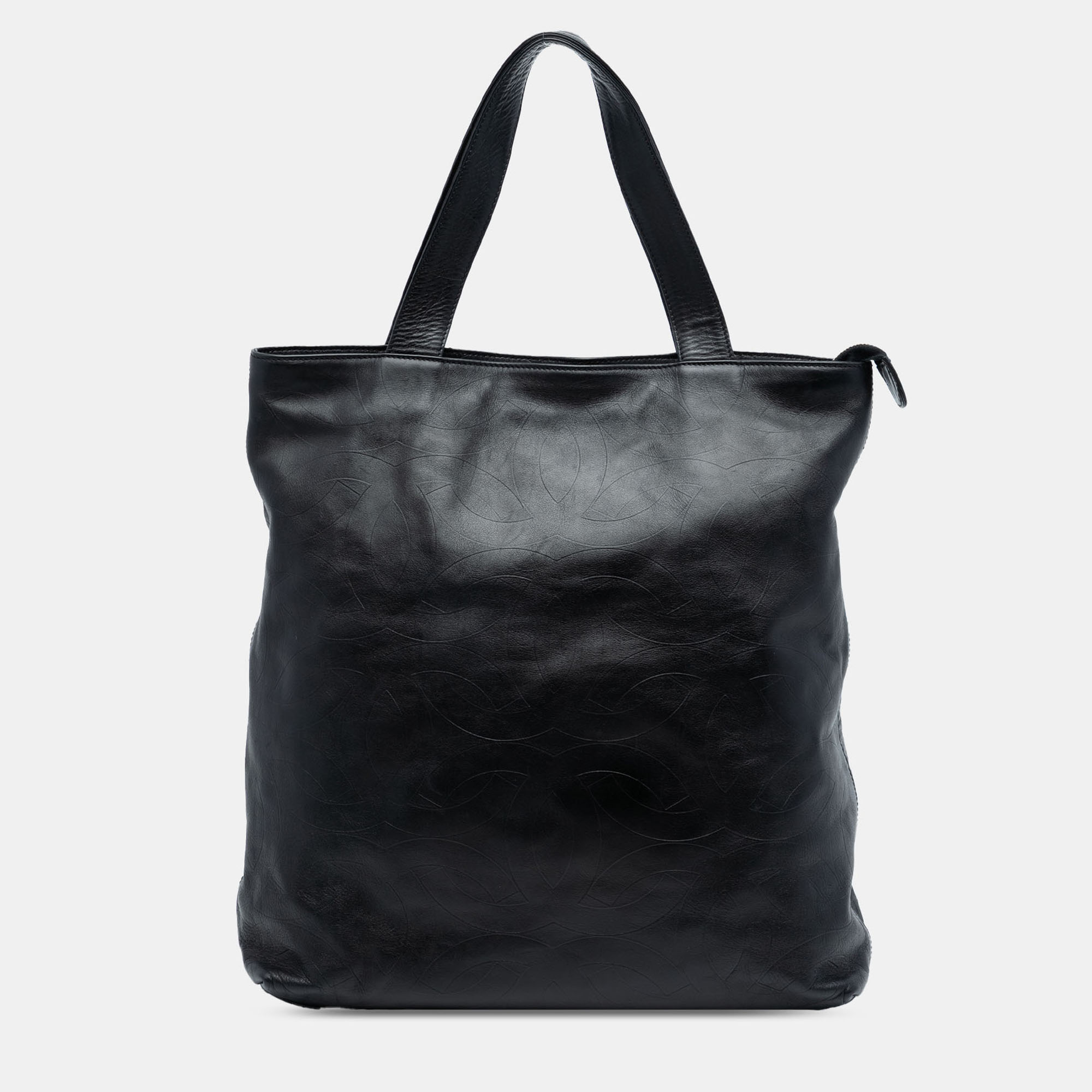 

Chanel Black CC Embossed Leather Tote
