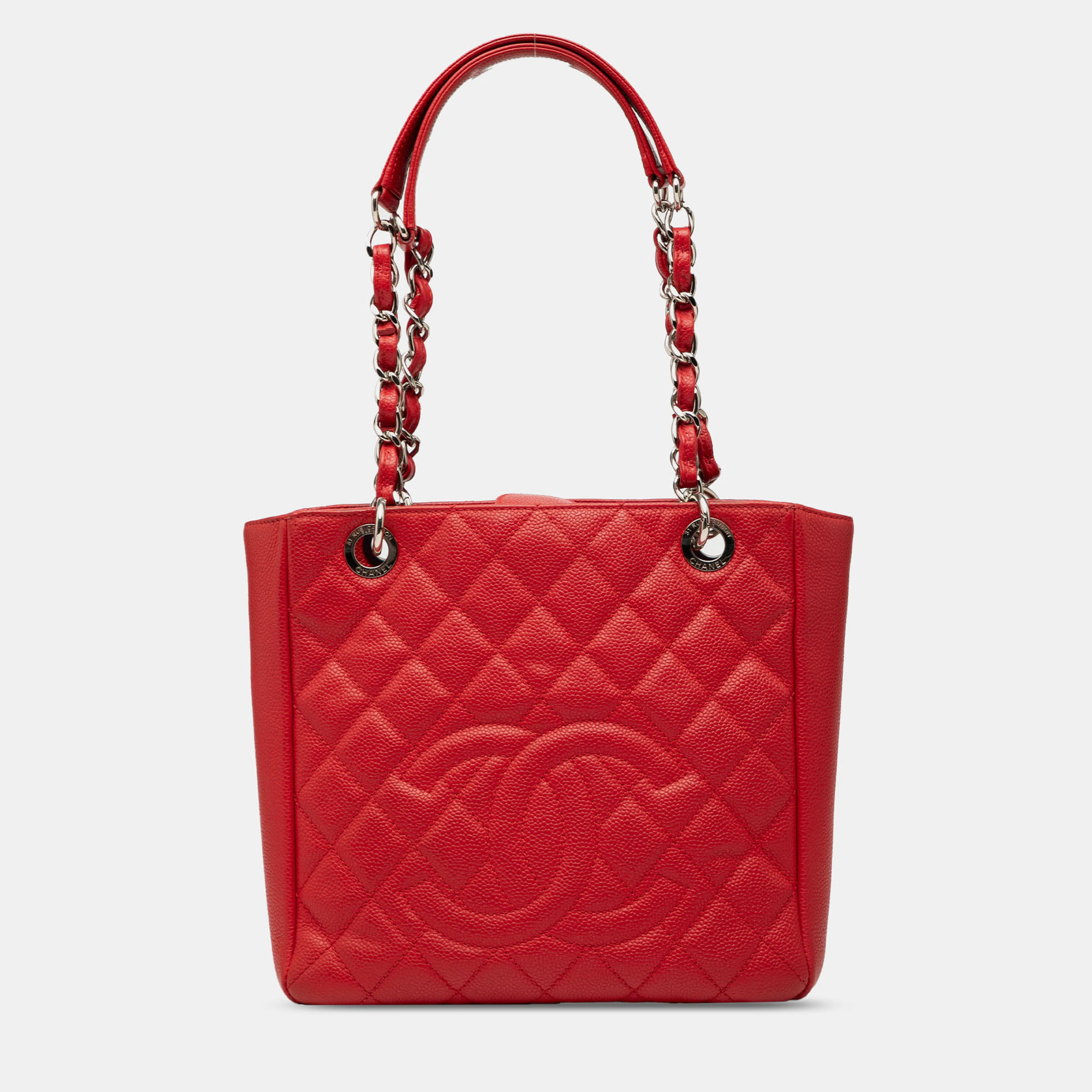 

Chanel Red Caviar Petite Shopping Tote