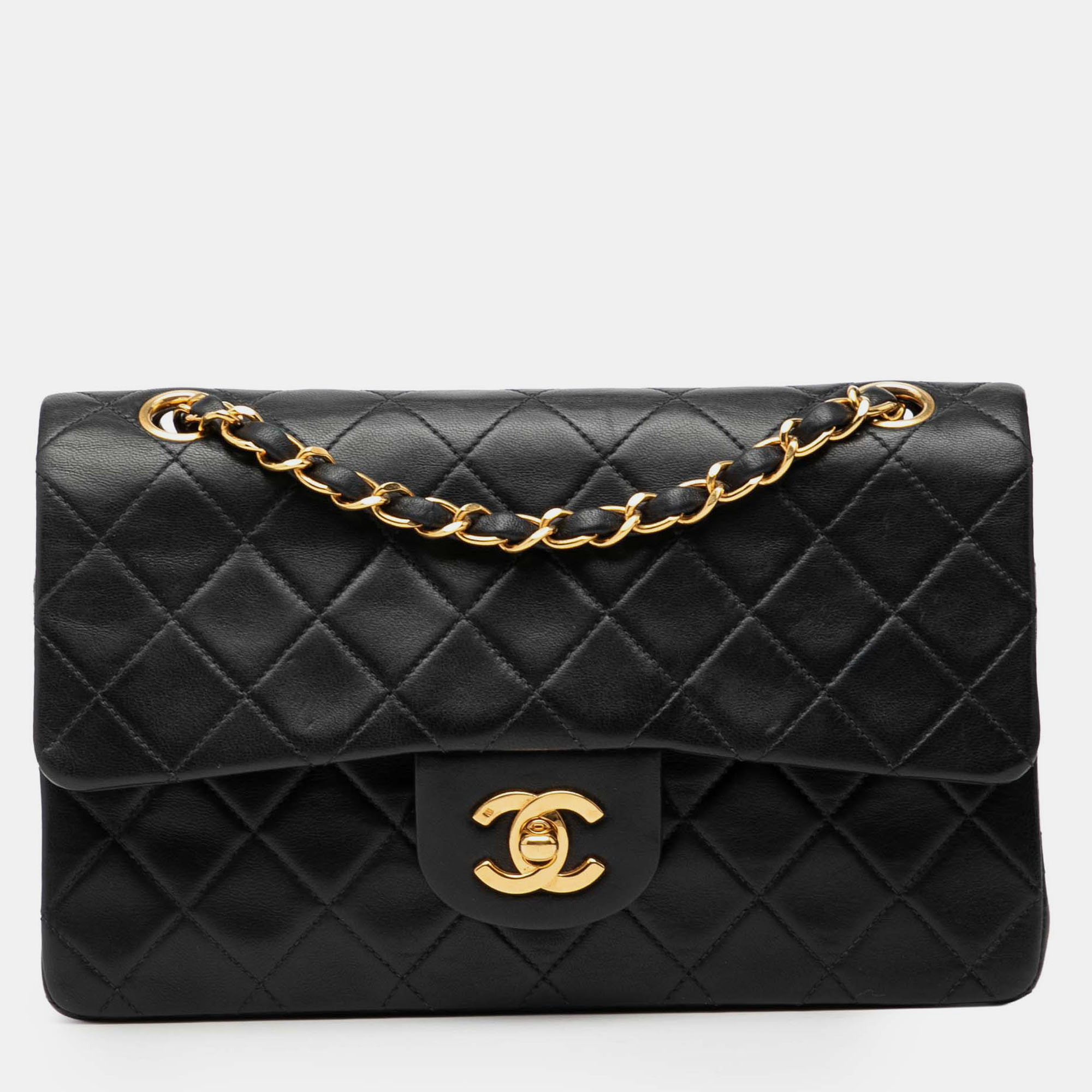 

Chanel Black Small Classic Lambskin Double Flap