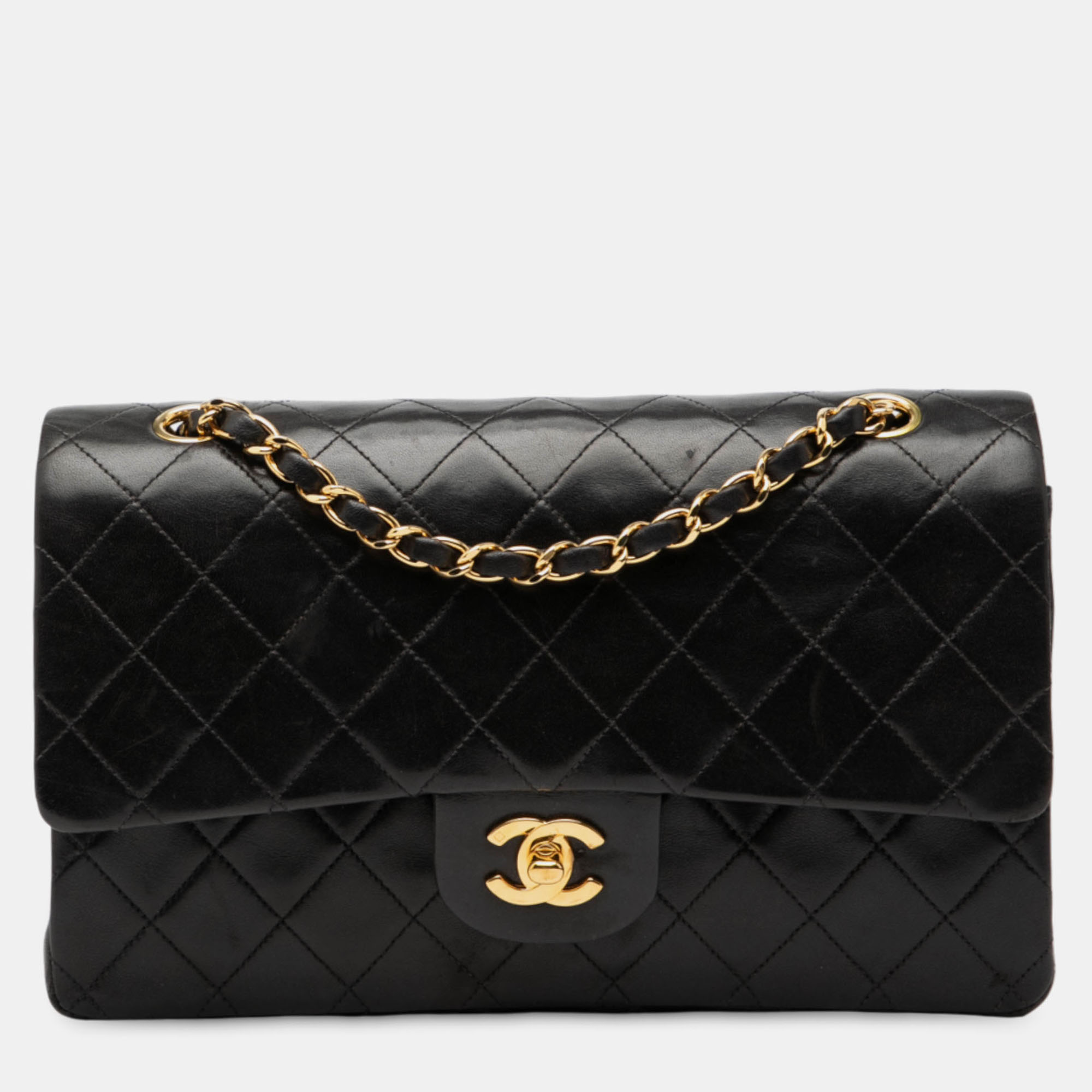 

Chanel Black Medium Classic Lambskin Double Flap