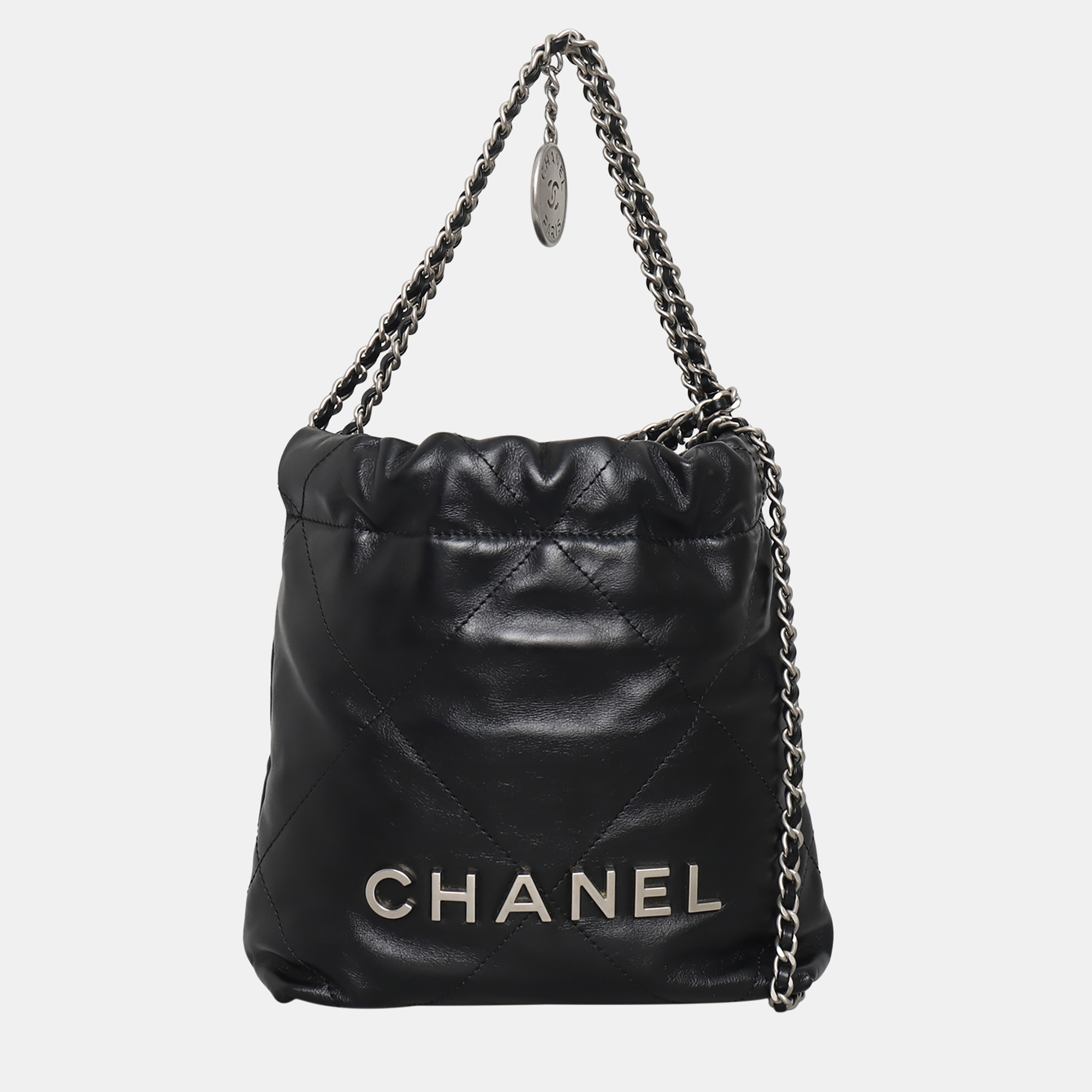 

Chanel Mini C22 Black Leather Bag