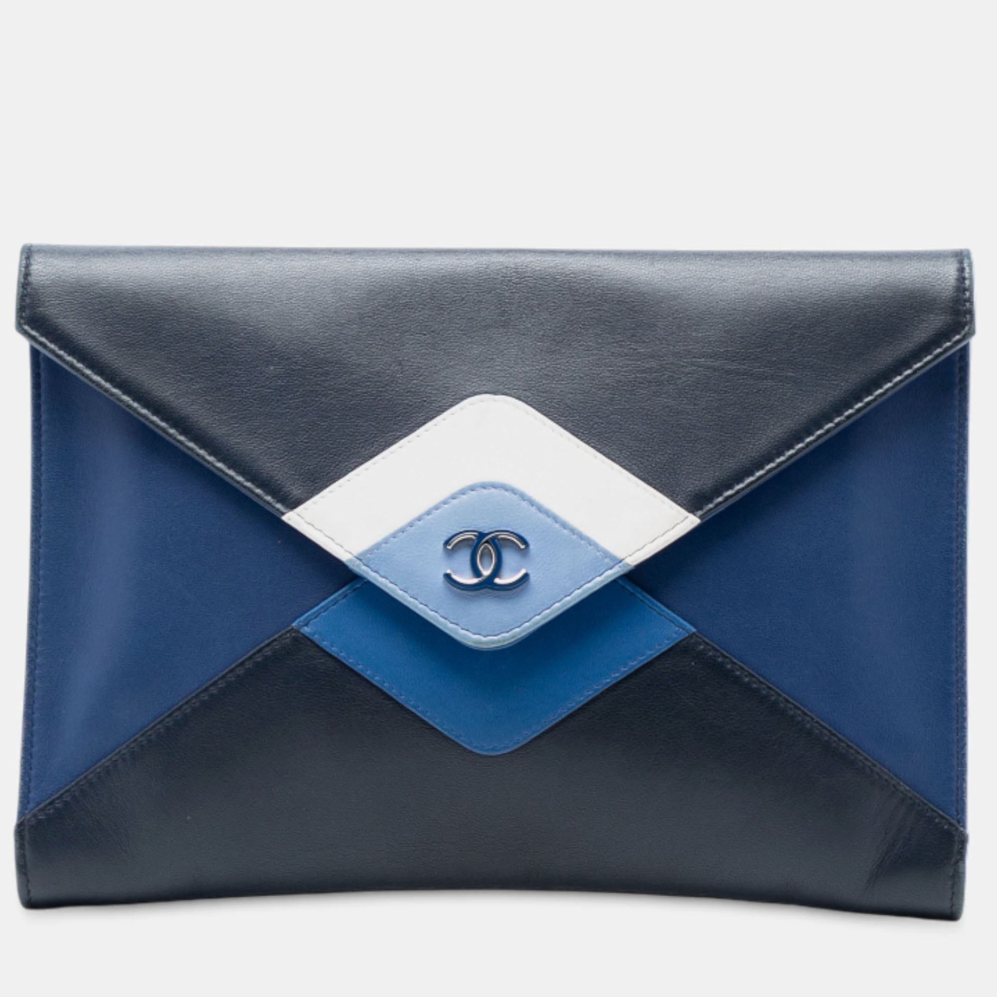 

Chanel Black Lambskin Cocomail Envelope Clutch