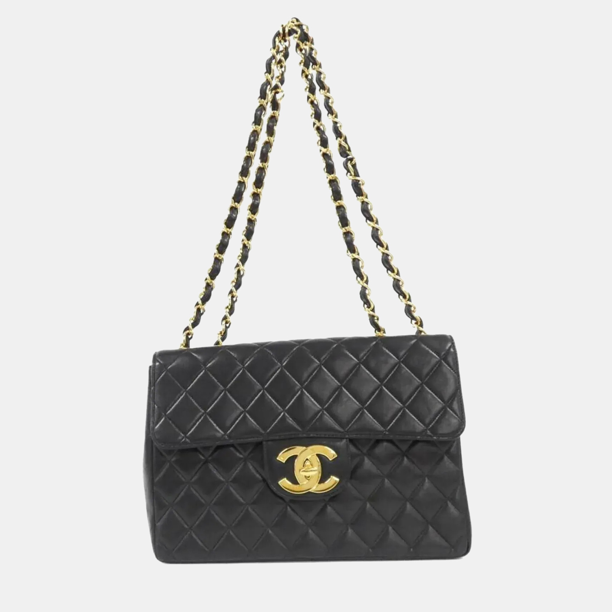 

Chanel Leather Black Shoulder Bag