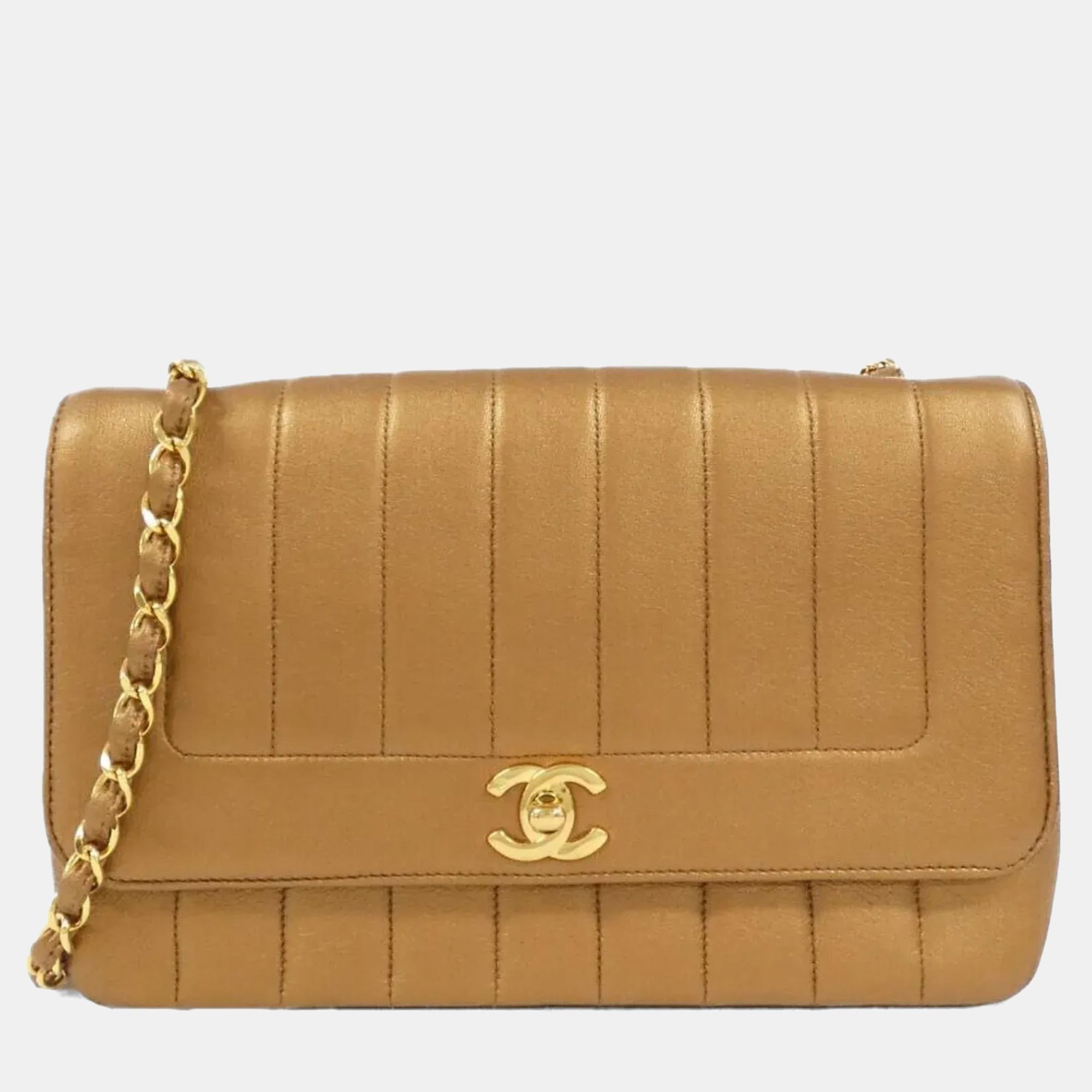 

Chanel Leather Shoulder Bag, Brown