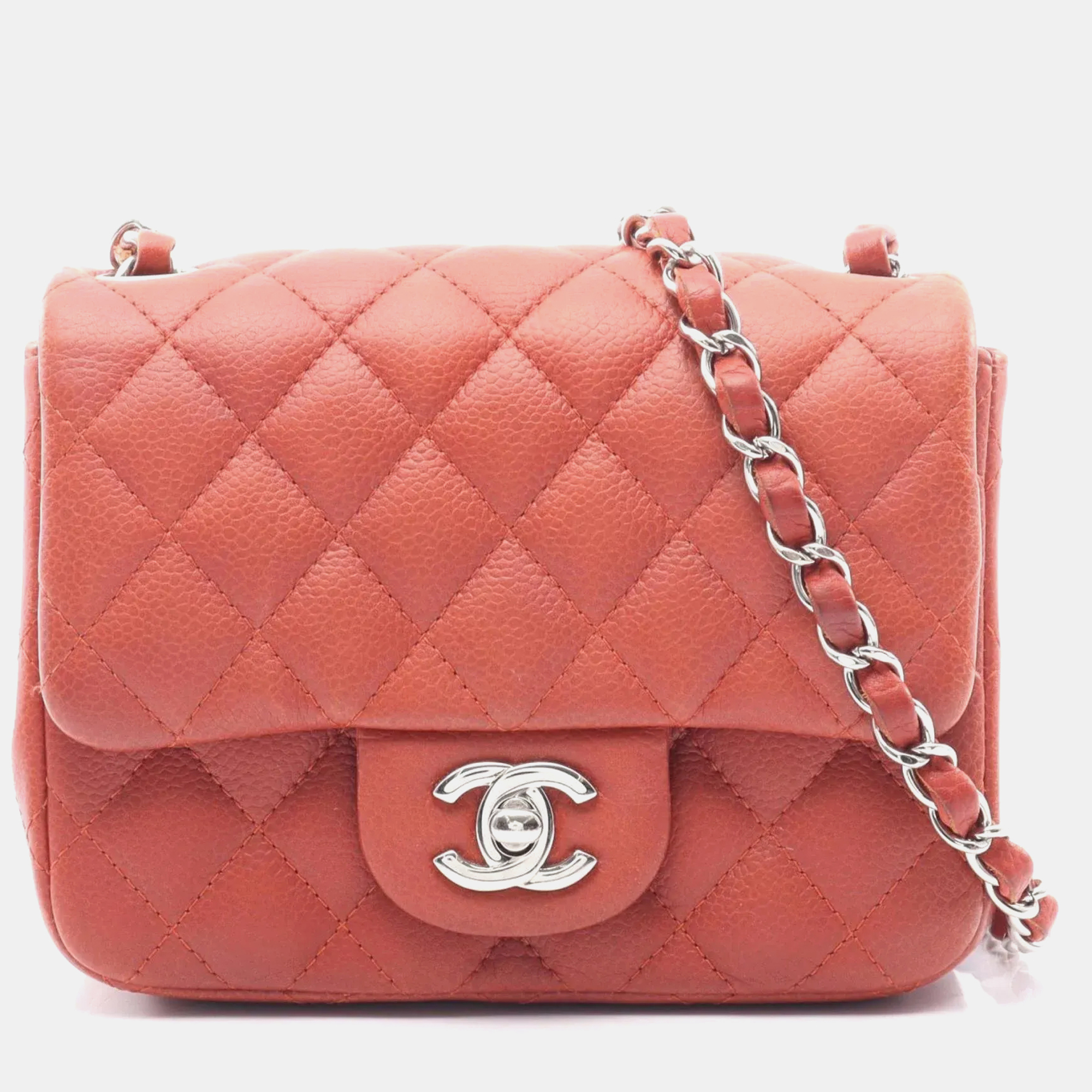 

Chanel Mini Matelasse Shoulder Bag In Grained Calfskin Caviar Bordeaux, Red