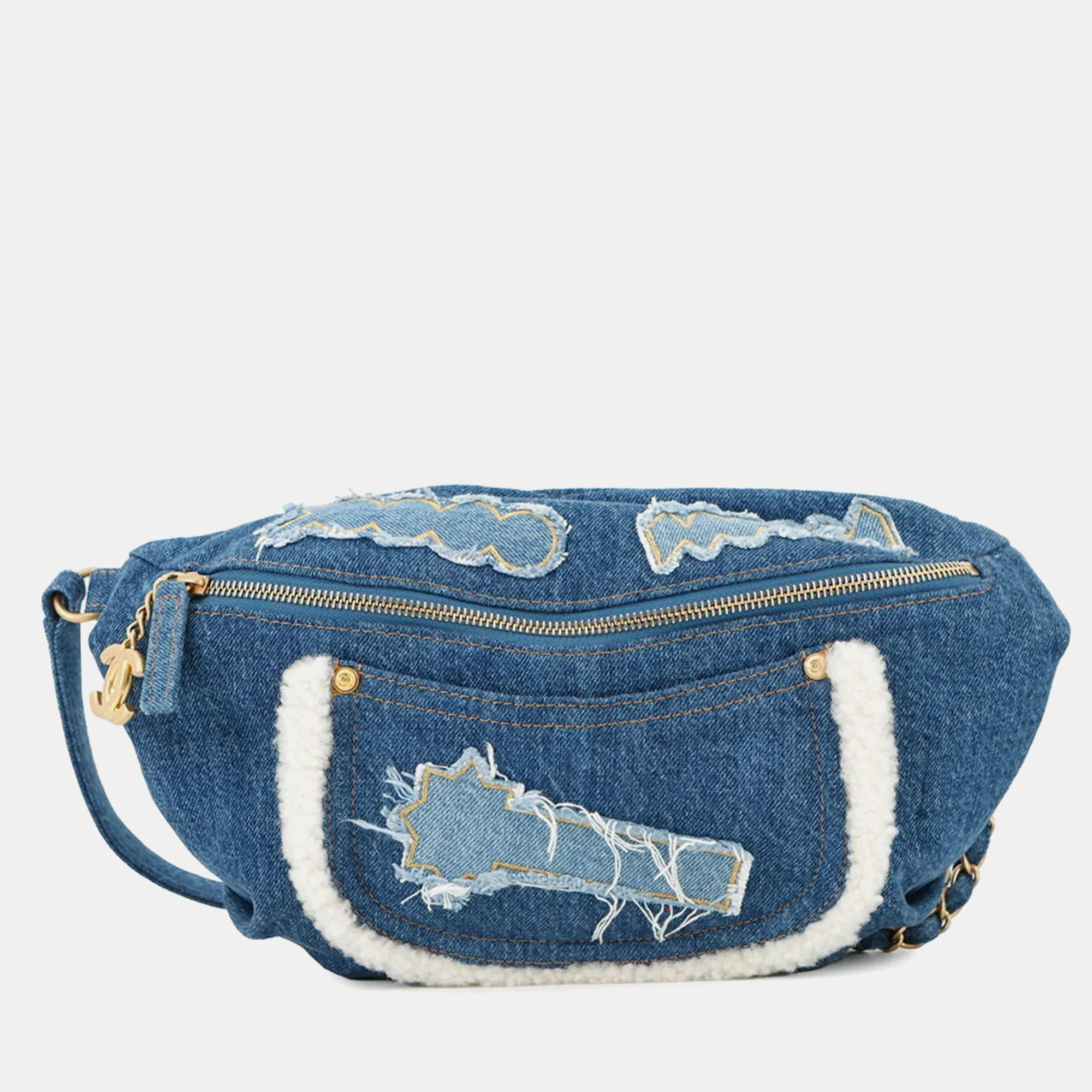 

Chanel Body Bag With Coco Mark Denim, Blue
