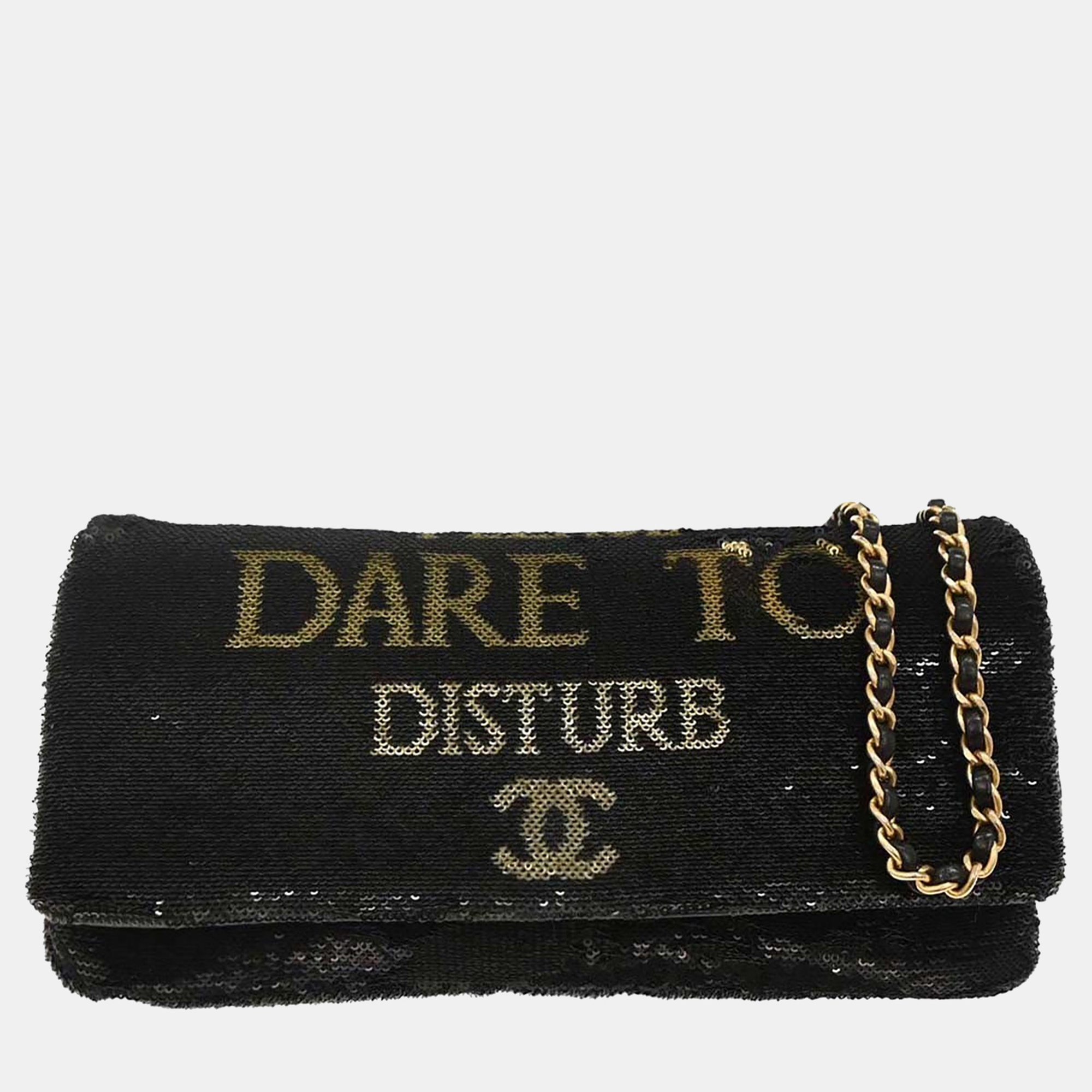 

Chanel Dare To Disturb Black Sequin Shoulder Bag