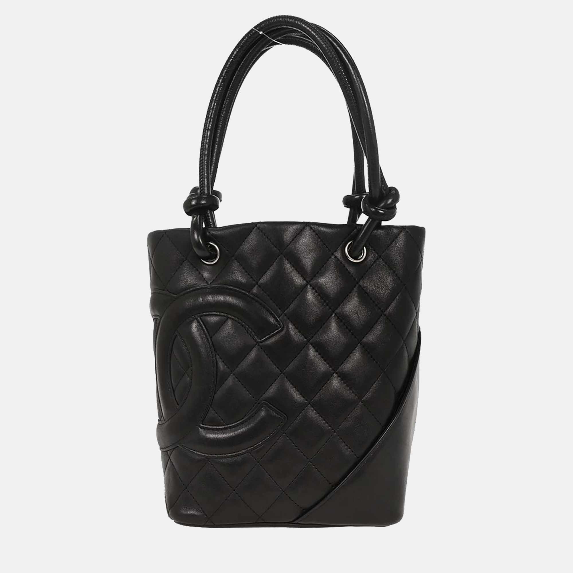 

Chanel Black Calfskin Cambon Ligne Tote Handbag
