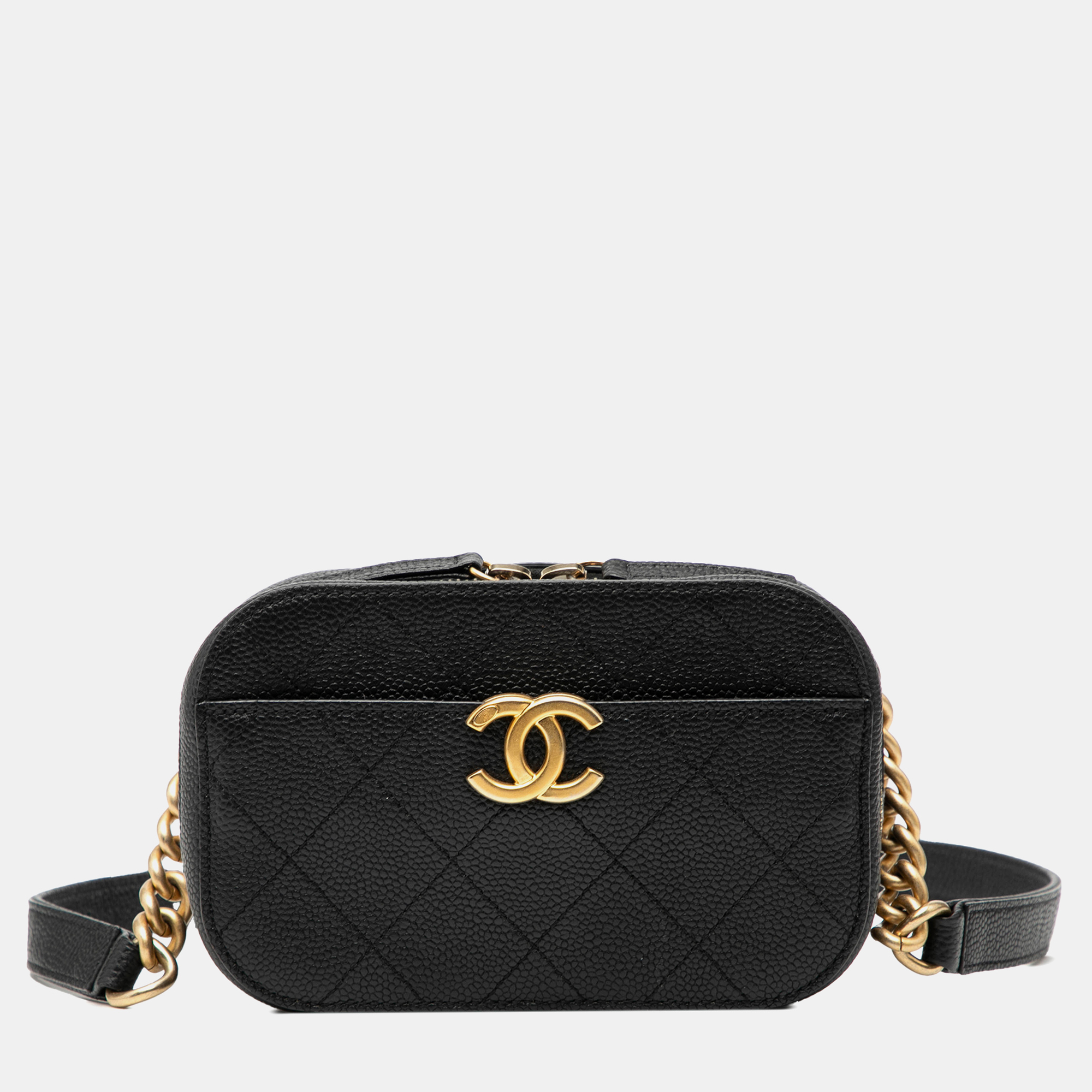 

Chanel Black CC Stitched Caviar Chic Affinity Belt Bag