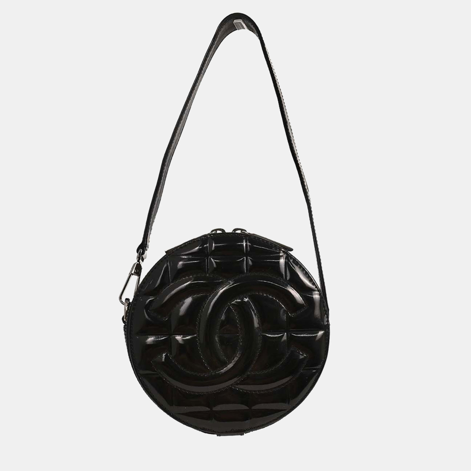 

Chanel Black Patent Leather Handbag