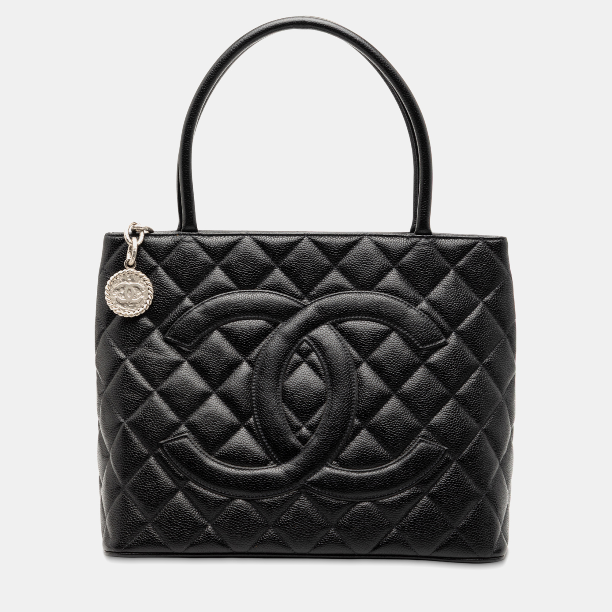 

Chanel Black Caviar Medallion Tote