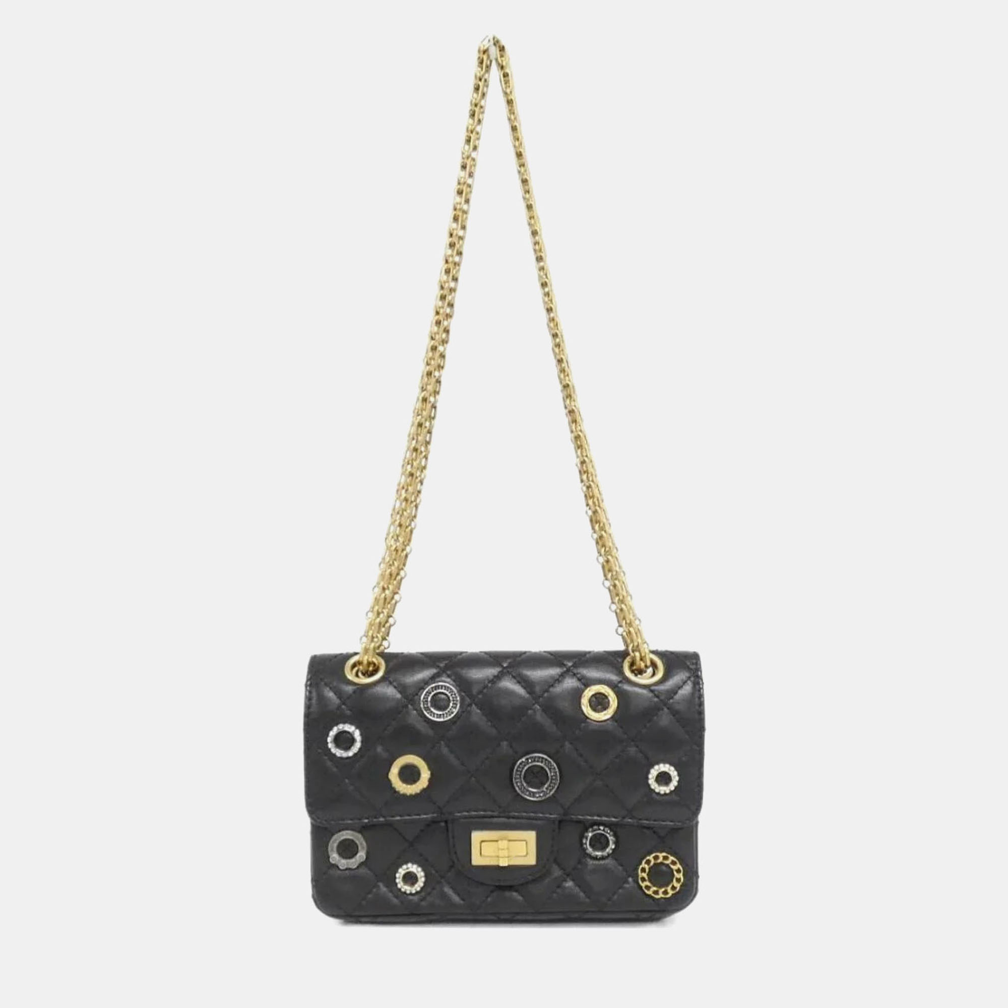 

Chanel Reissue Studded Leather Shoulder Bag, Black