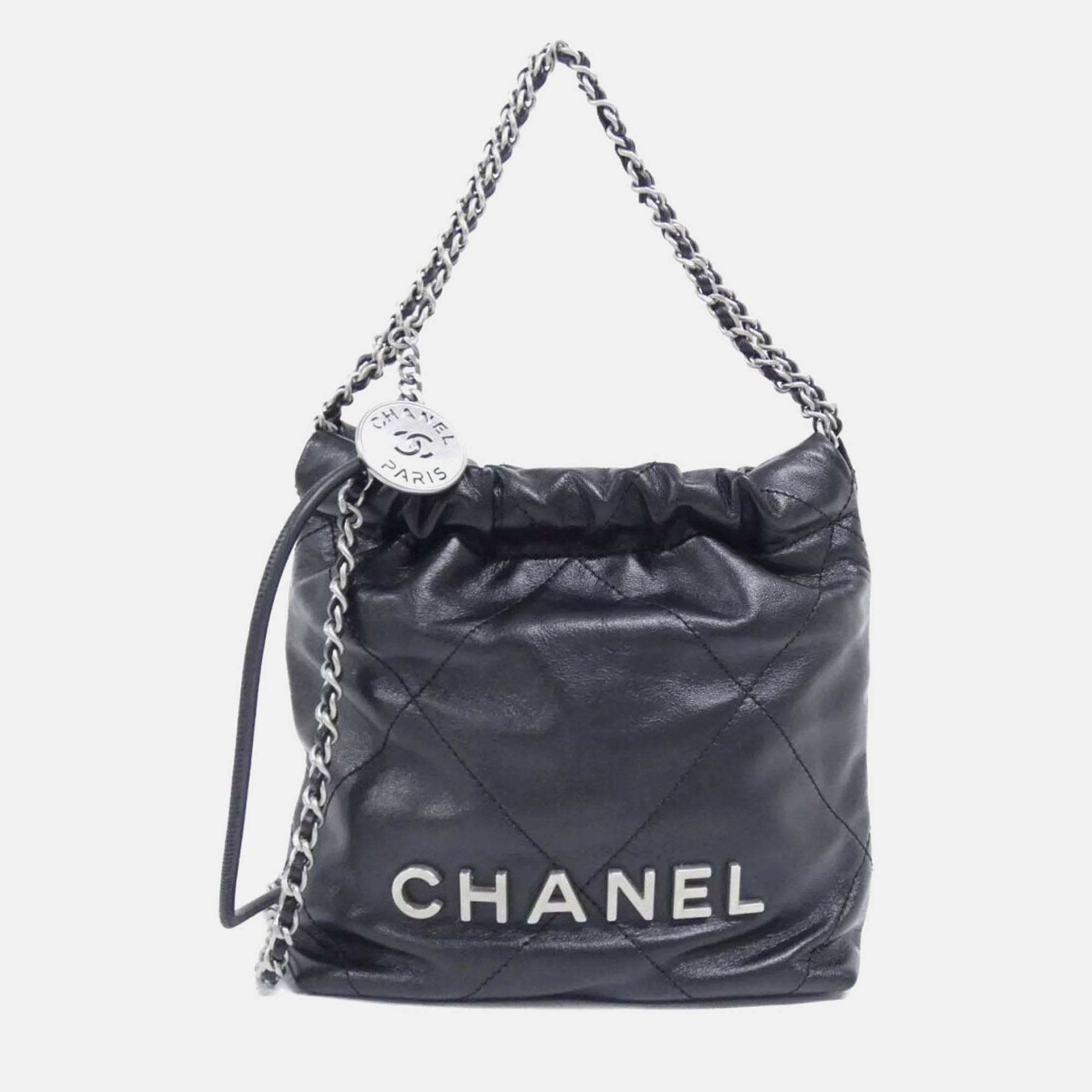 

Chanel 22 Line Handbag, Black
