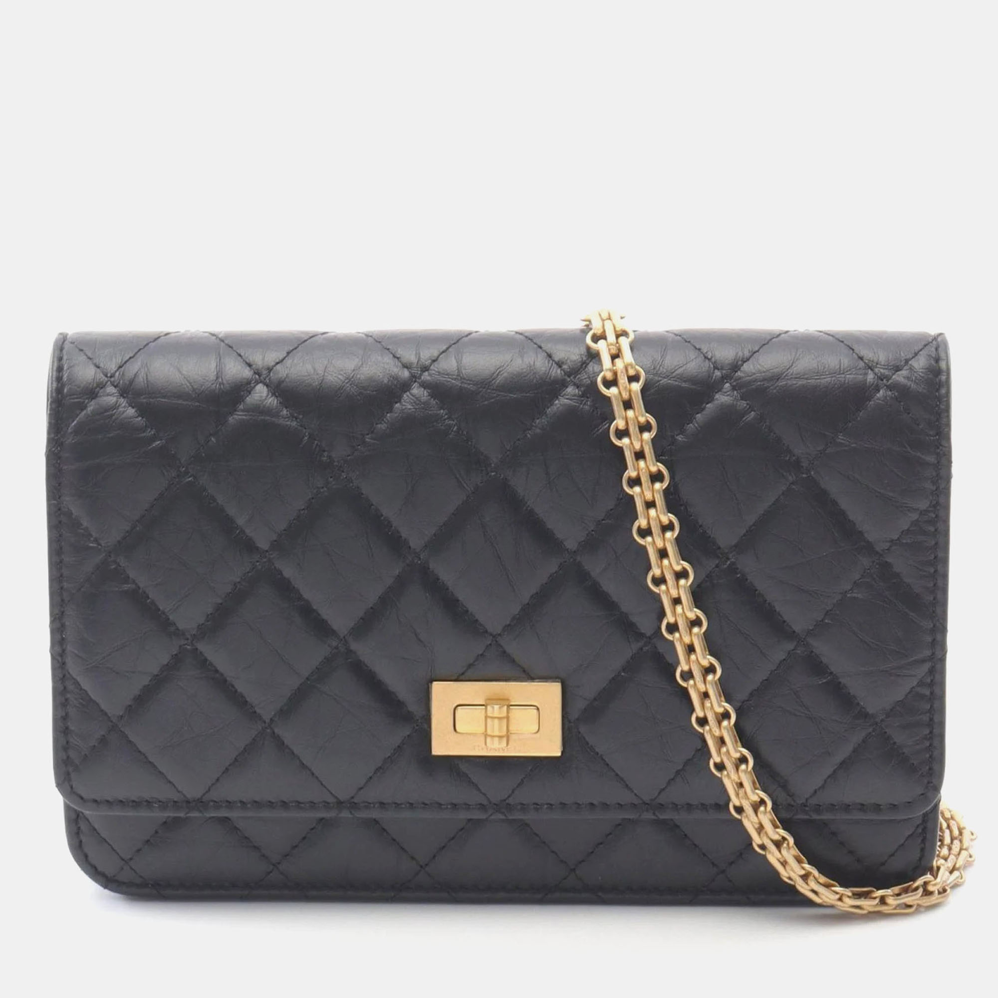 

Chanel 2.55 Shoulder Bag Leather Black