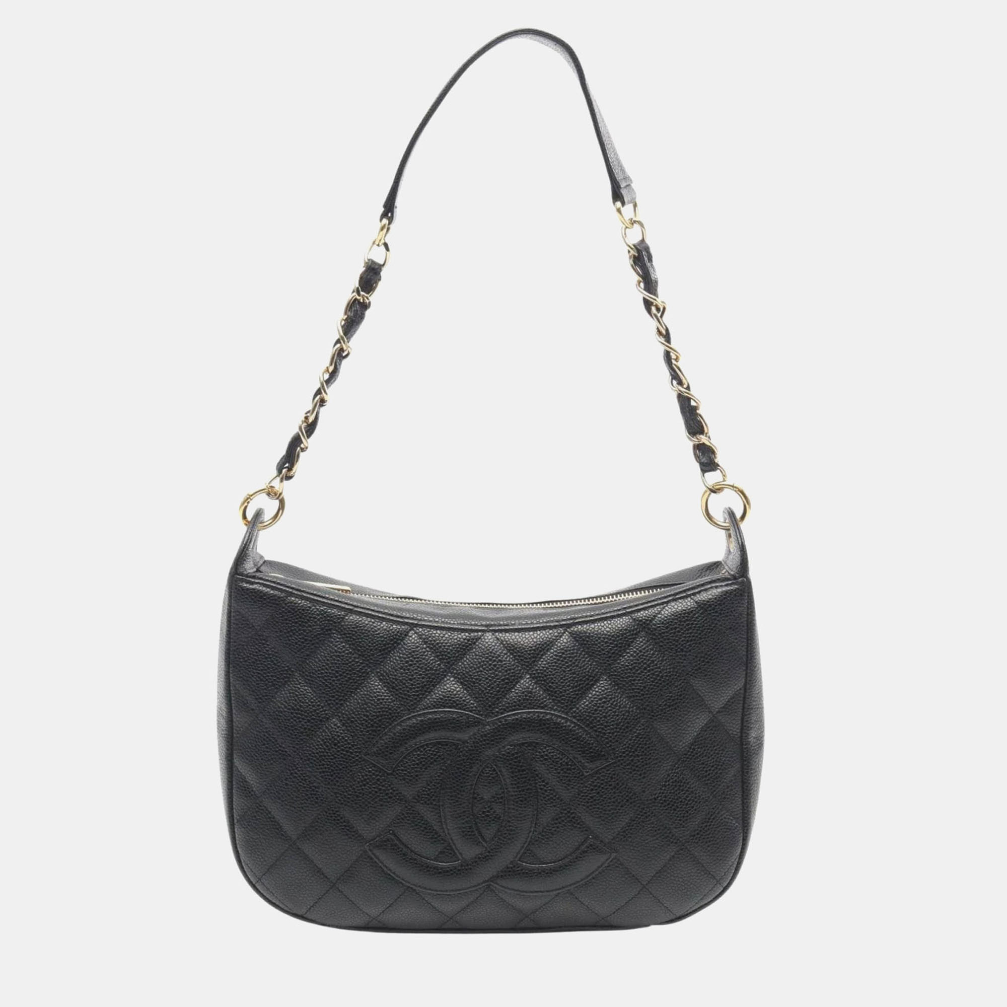 

Chanel Matelasse Shoulder Bag In Caviar (Grained Calfskin) Black