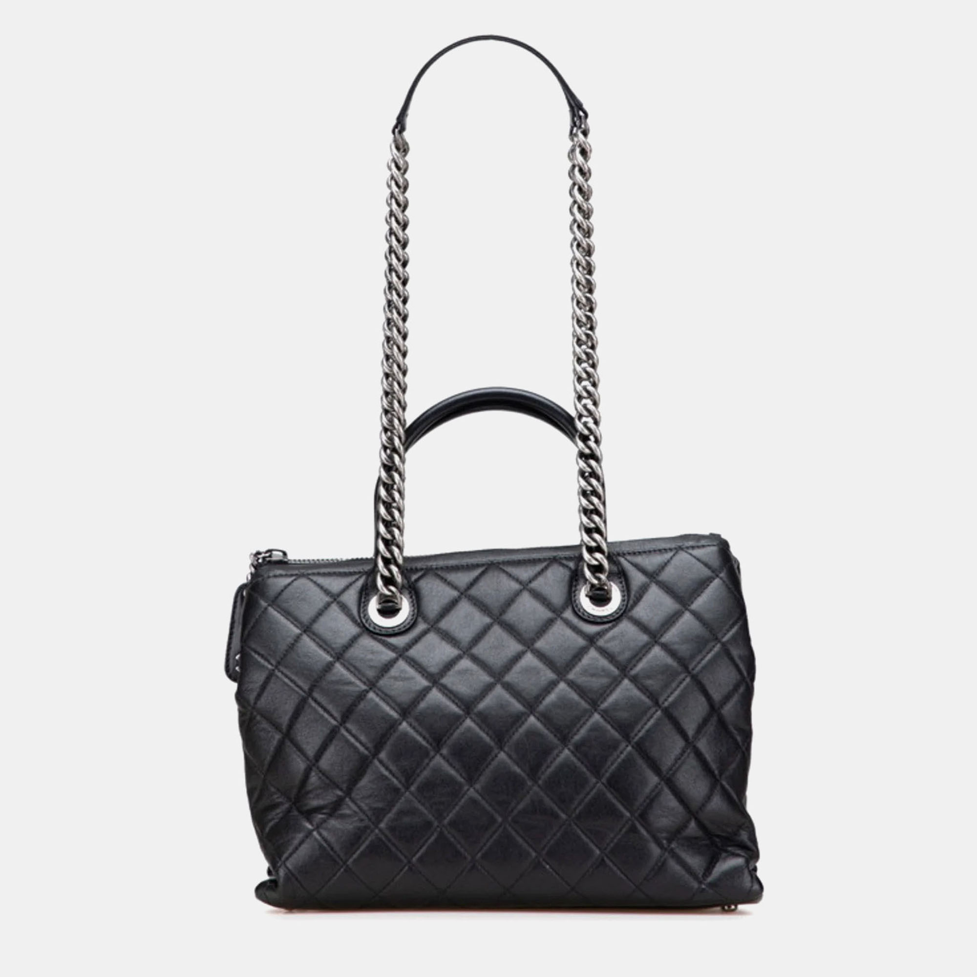 

Chanel 31 Rue Cambon Black Lambskin Leather Chain Shoulder Bag