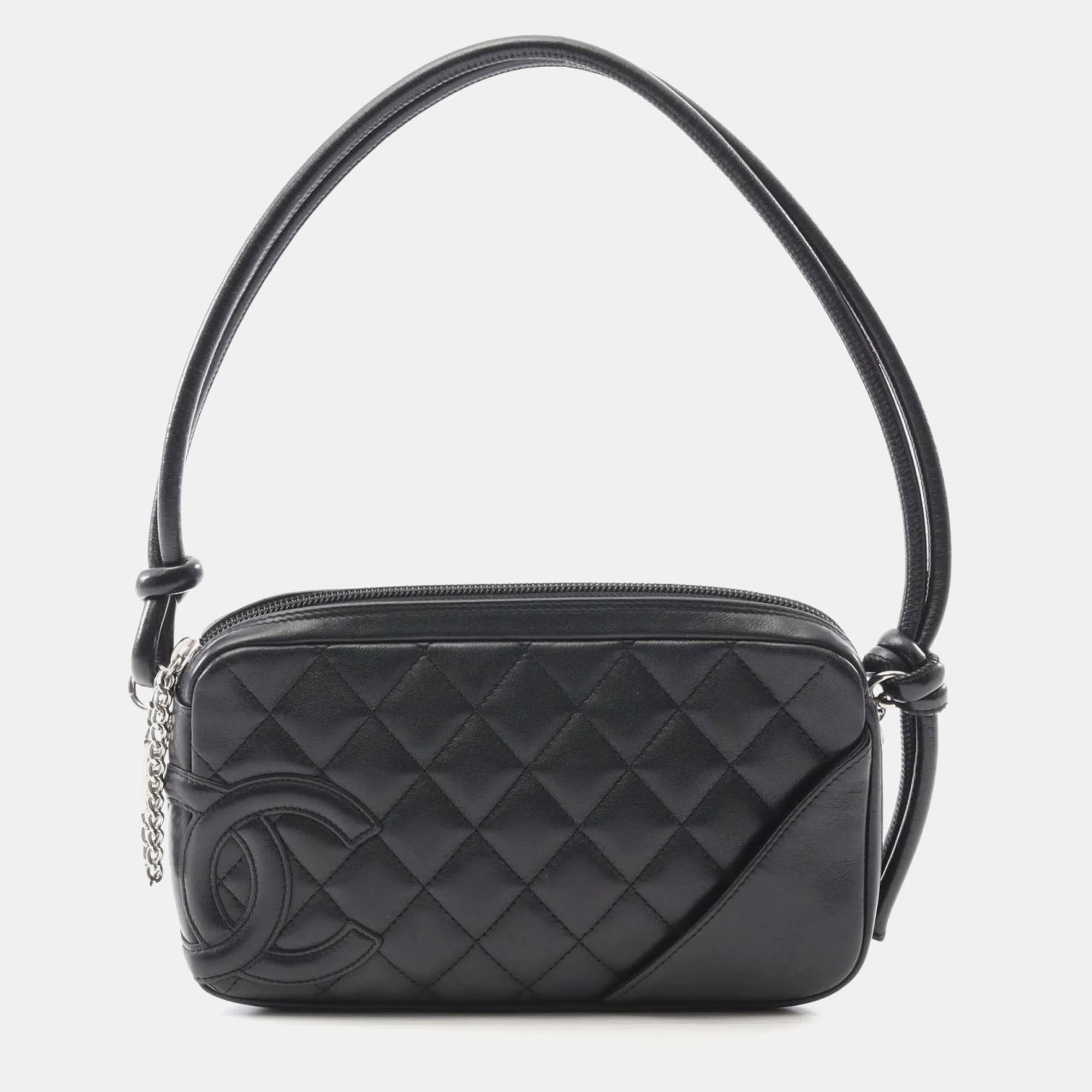 

Chanel Cambon Line Black Leather Shoulder Bag