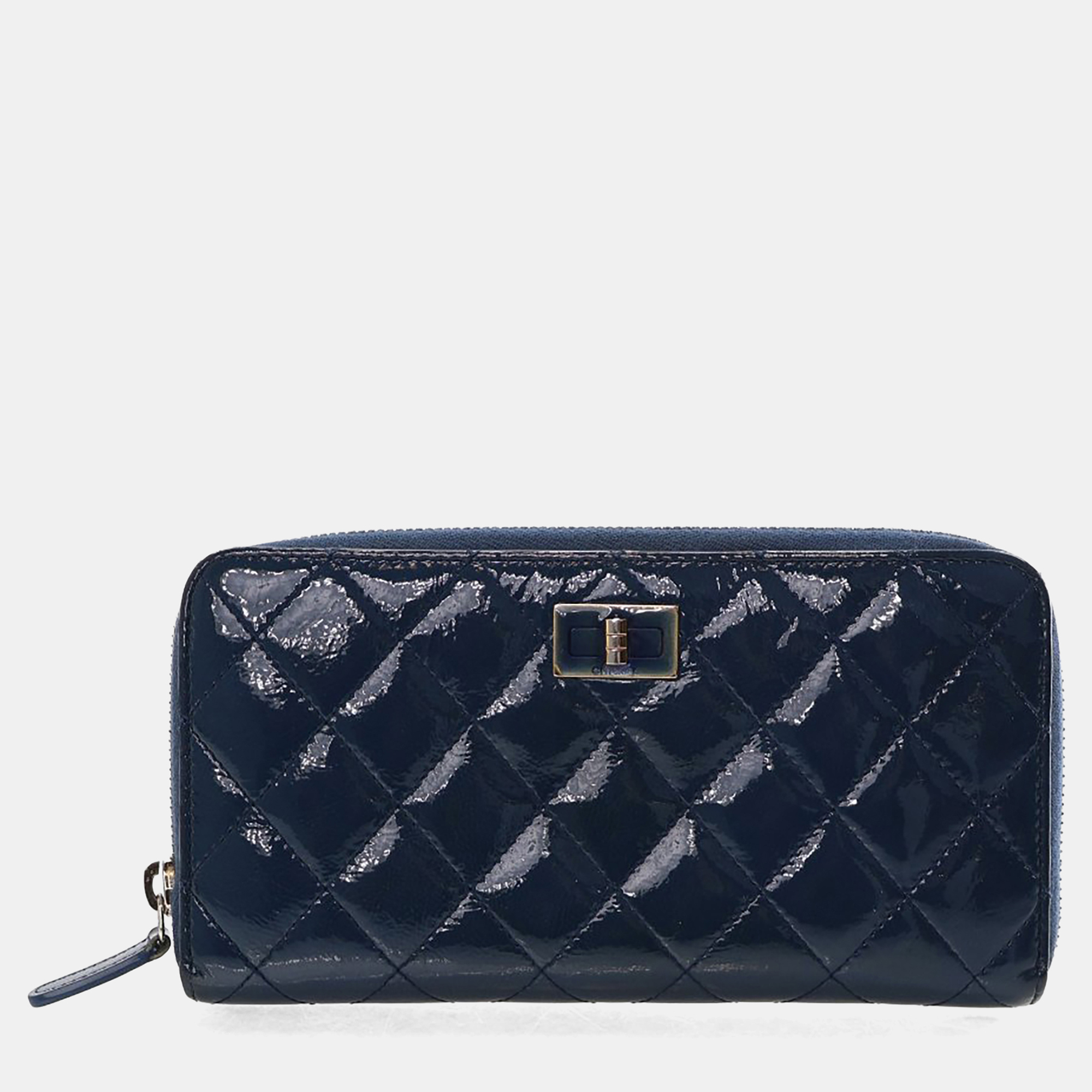 

Chanel Blue Patent Reissue Wallet