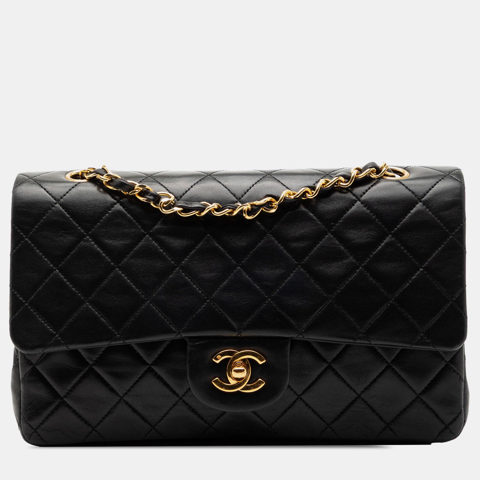 

Chanel Black Medium Classic Lambskin Double Flap