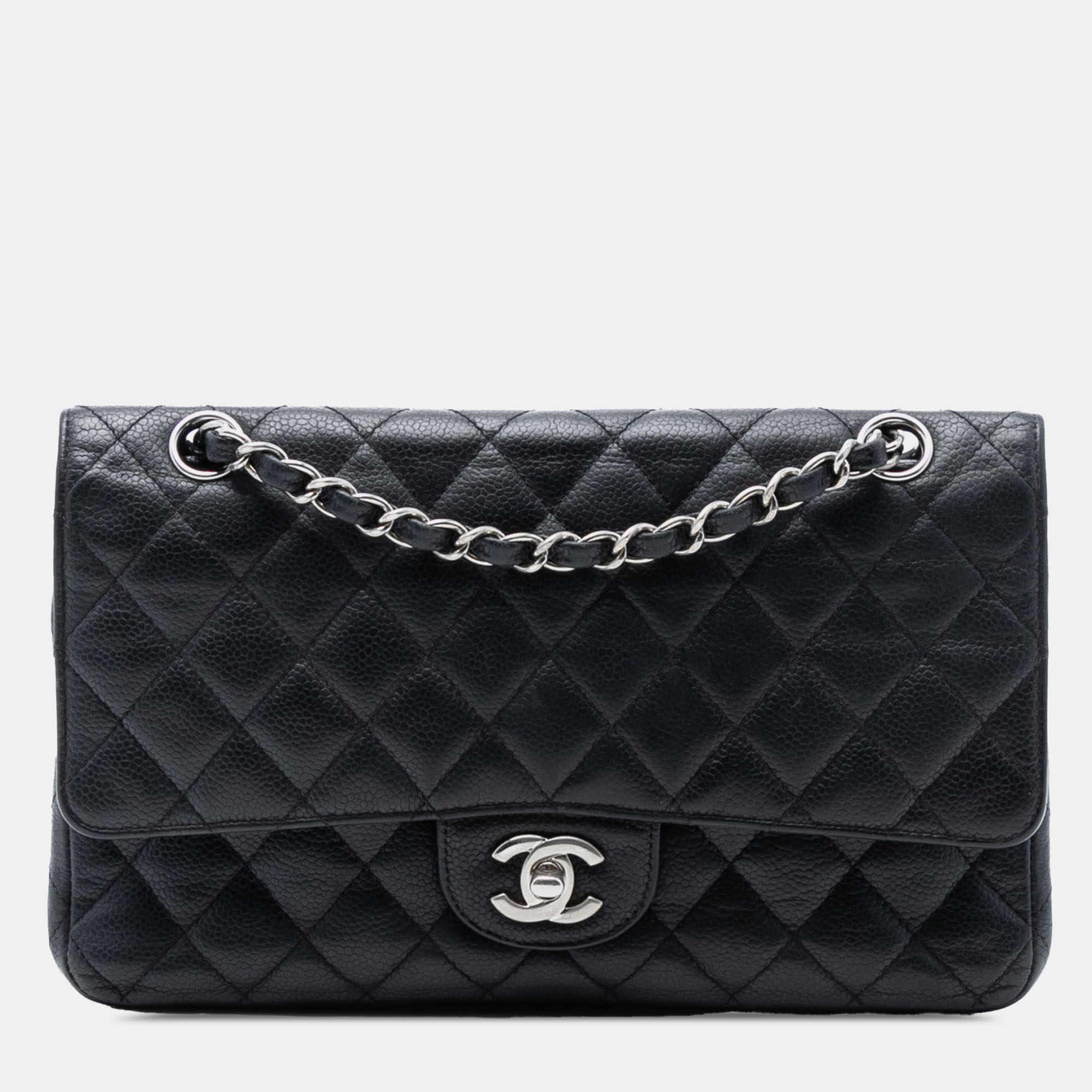 

Chanel Black Medium Classic Caviar Double Flap