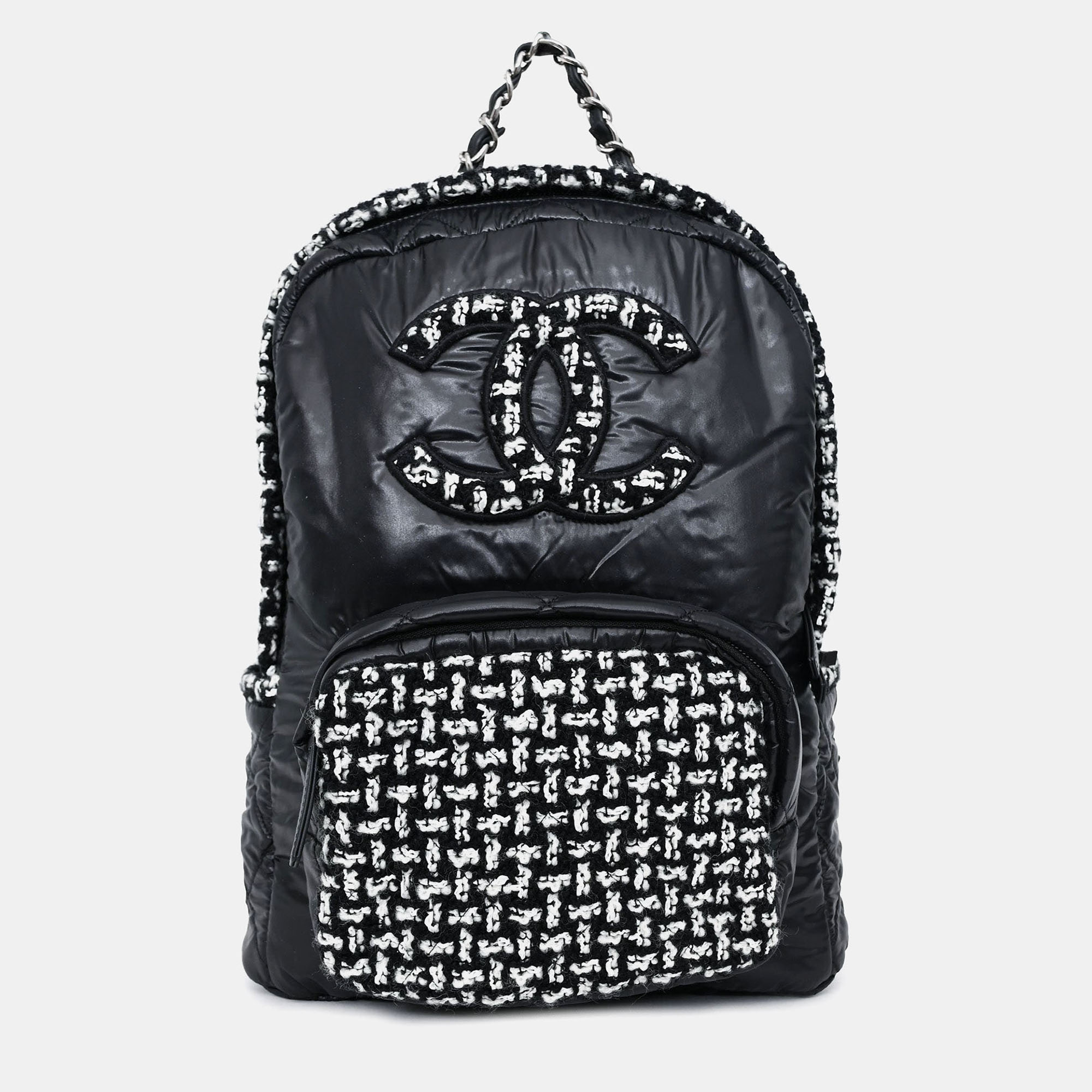 

Chanel 2020 Black Nylon/Tweed Backpack
