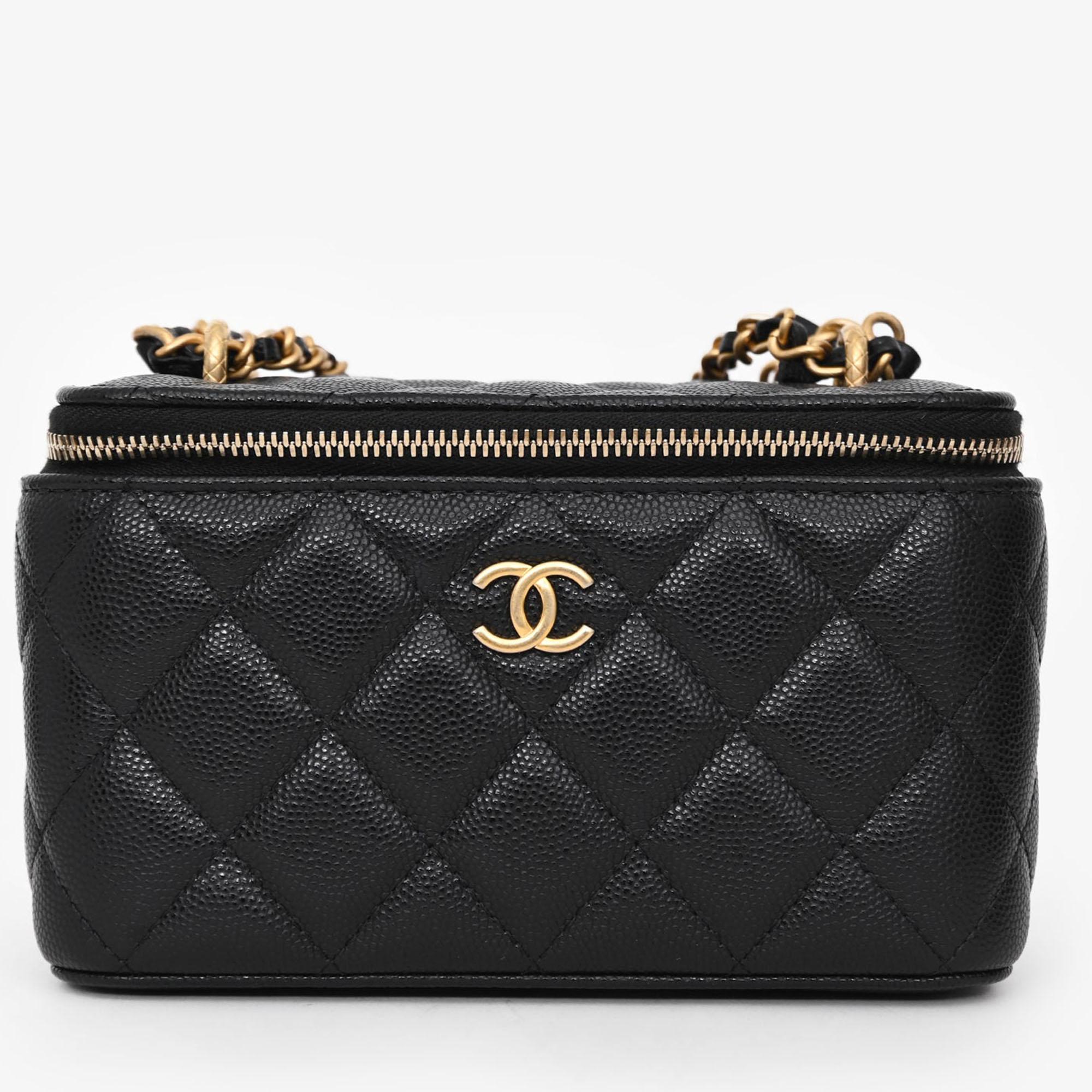 

Chanel Black Caviar Leather Vanity Crossbody with AirPod case