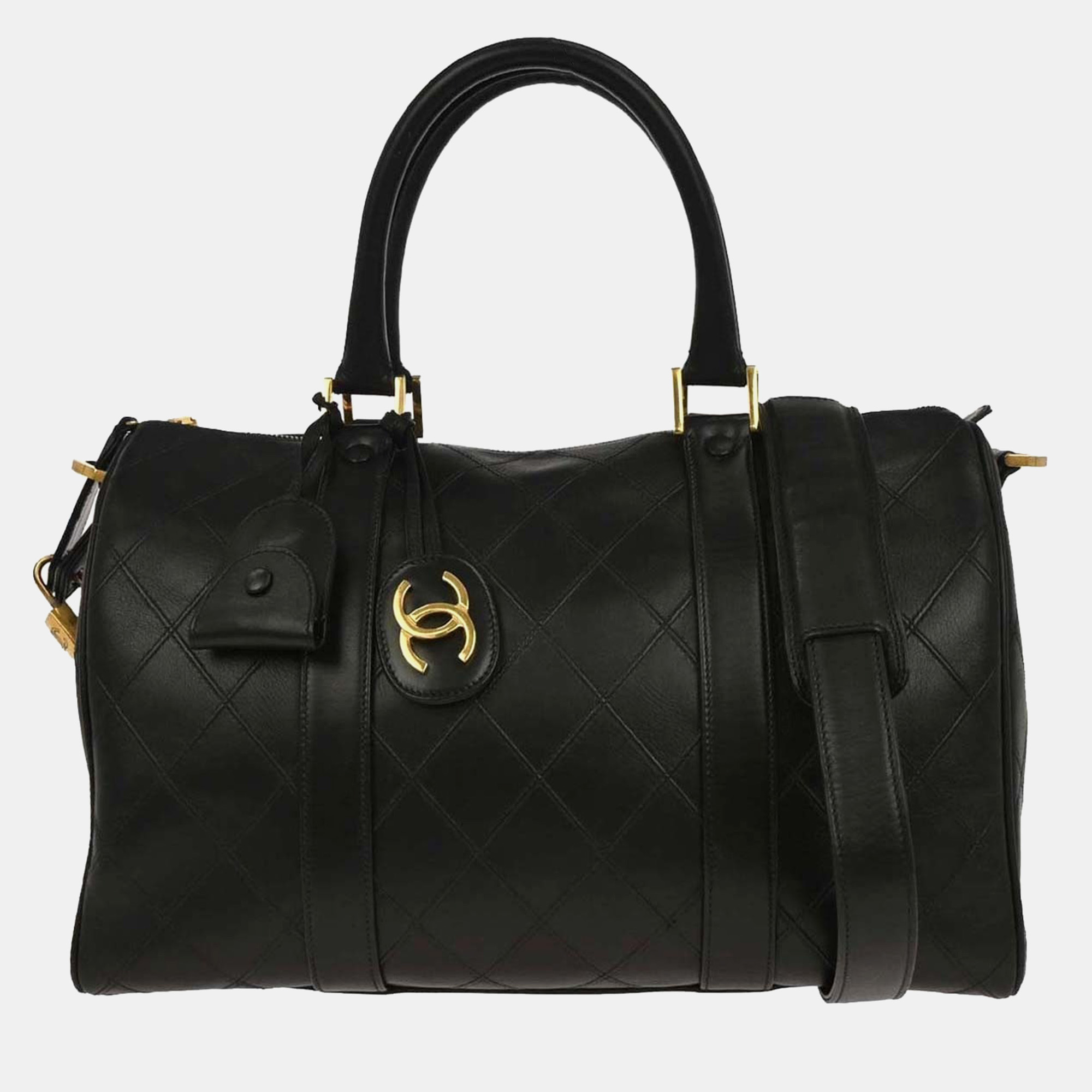 

Chanel Black Lambskin Bicolore 2way Handbag
